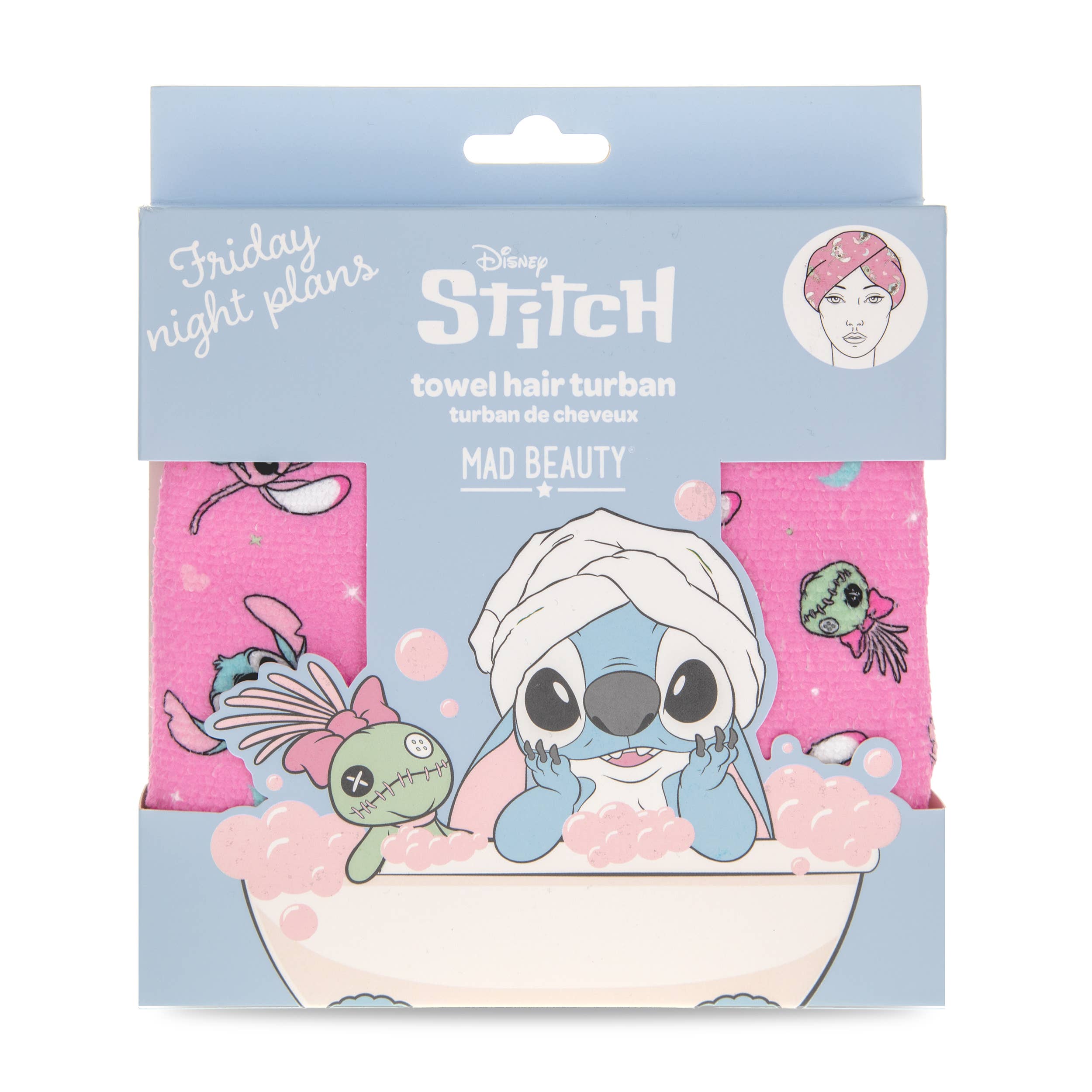 Turban de soin pour cheveux Stitch