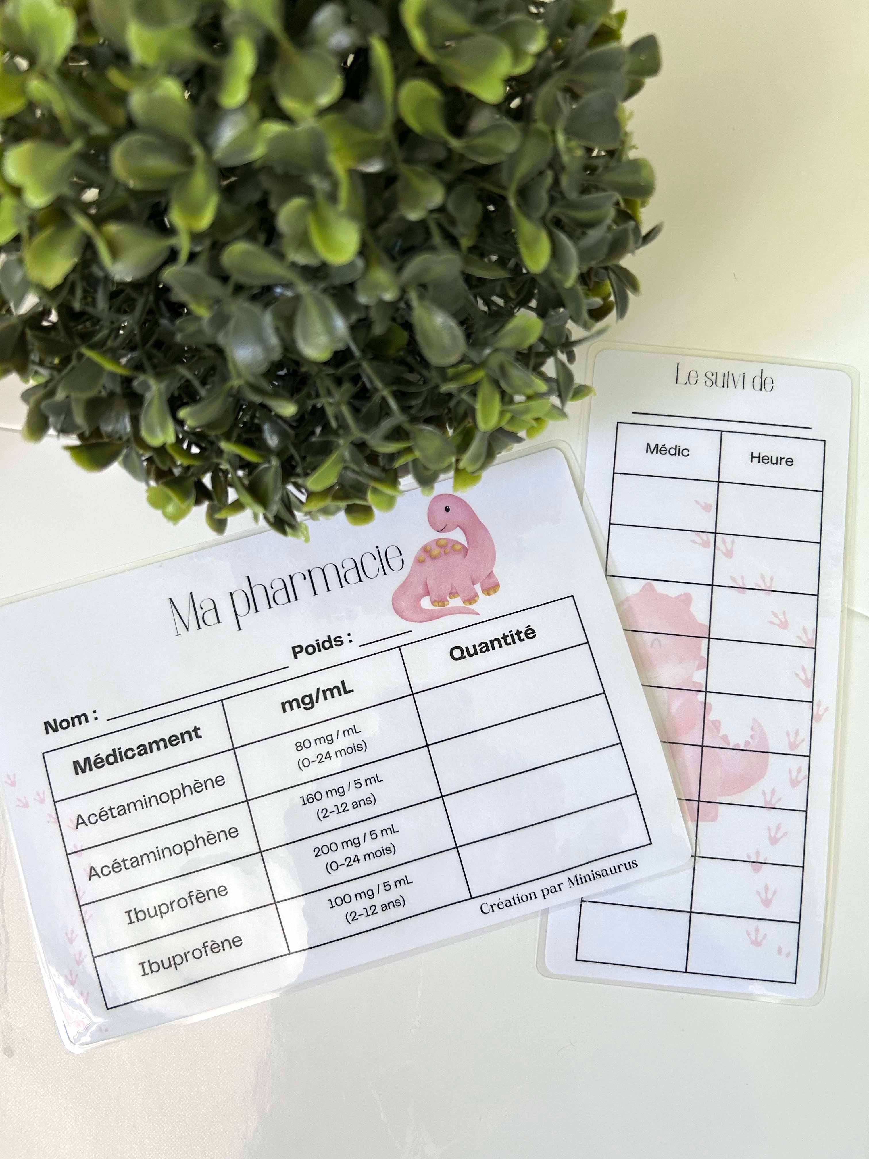 Tableau ma pharmacie