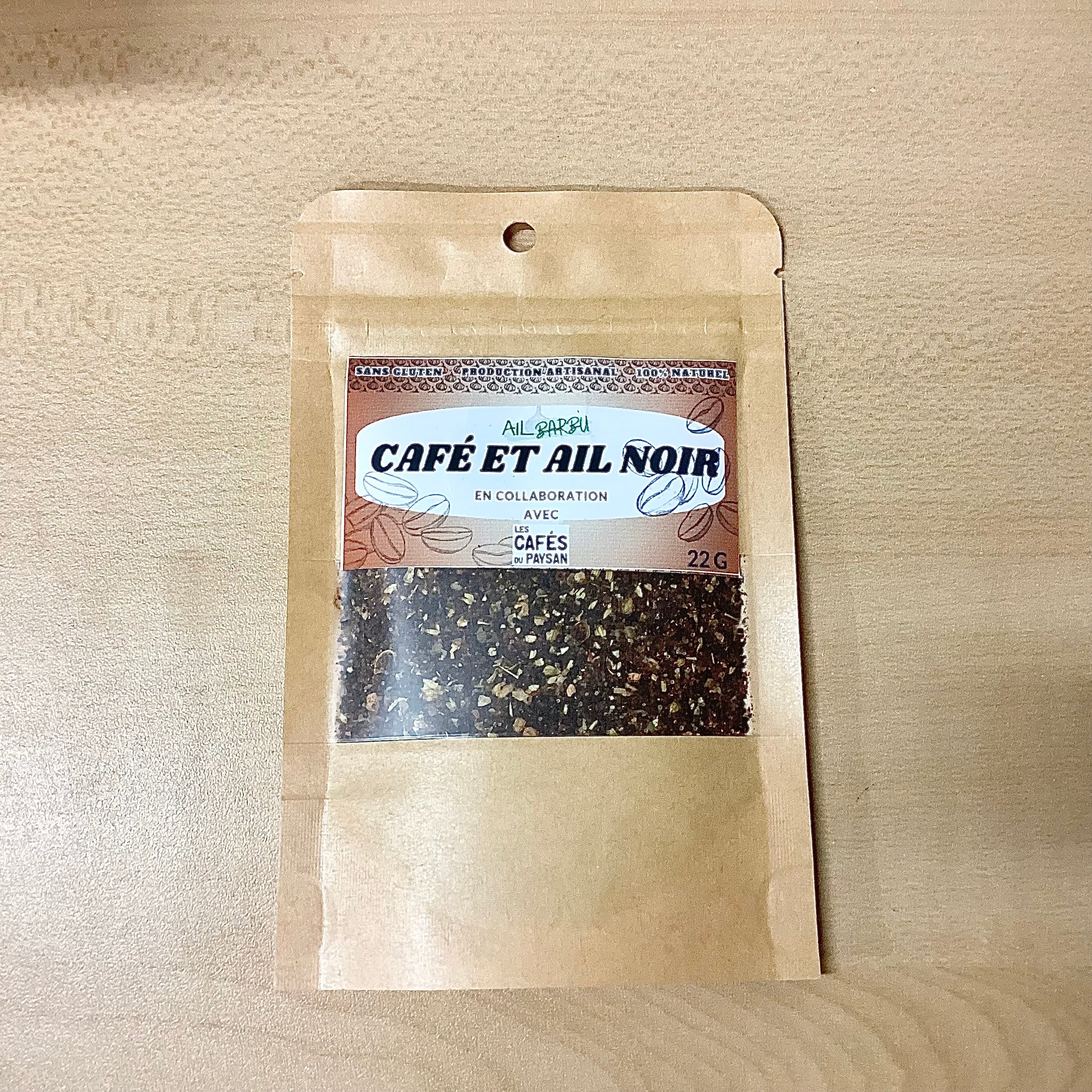 Épices café et ail noir