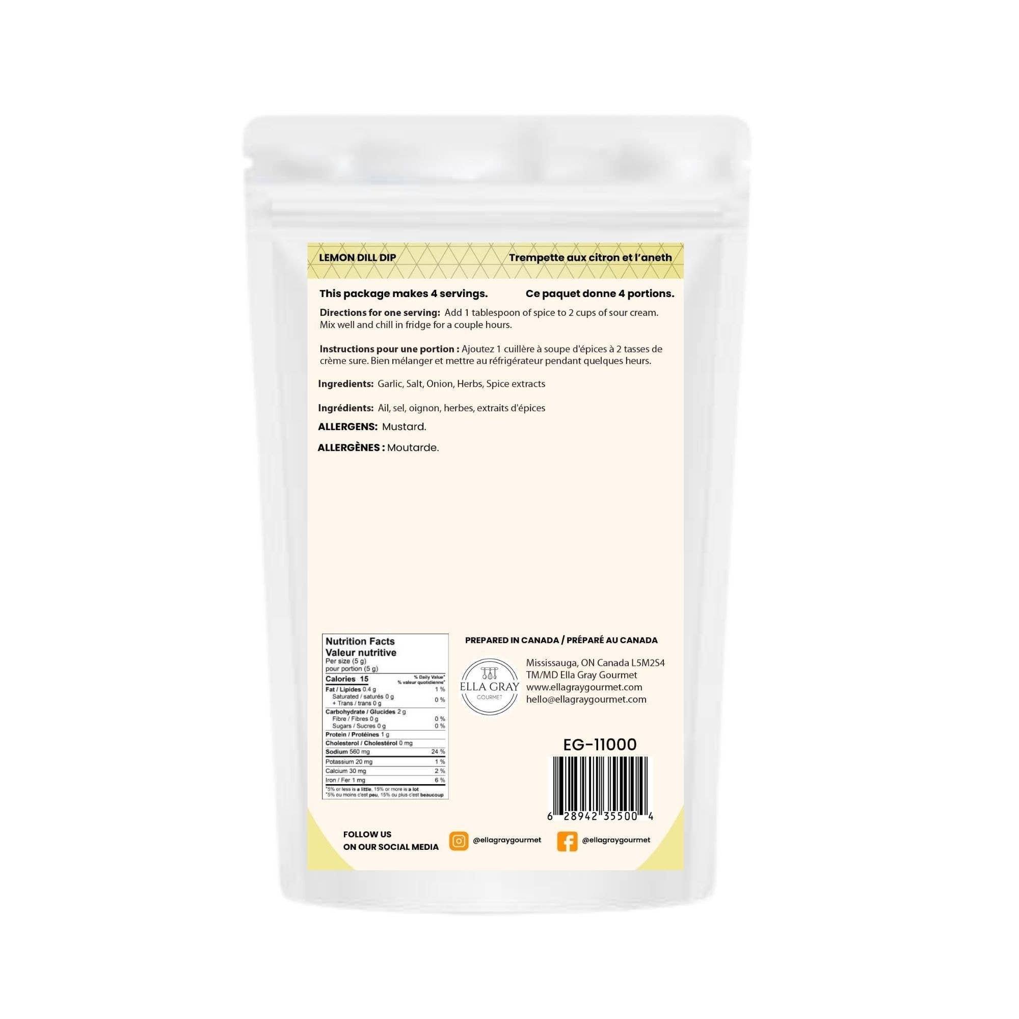 Trempette froide - Citron Aneth