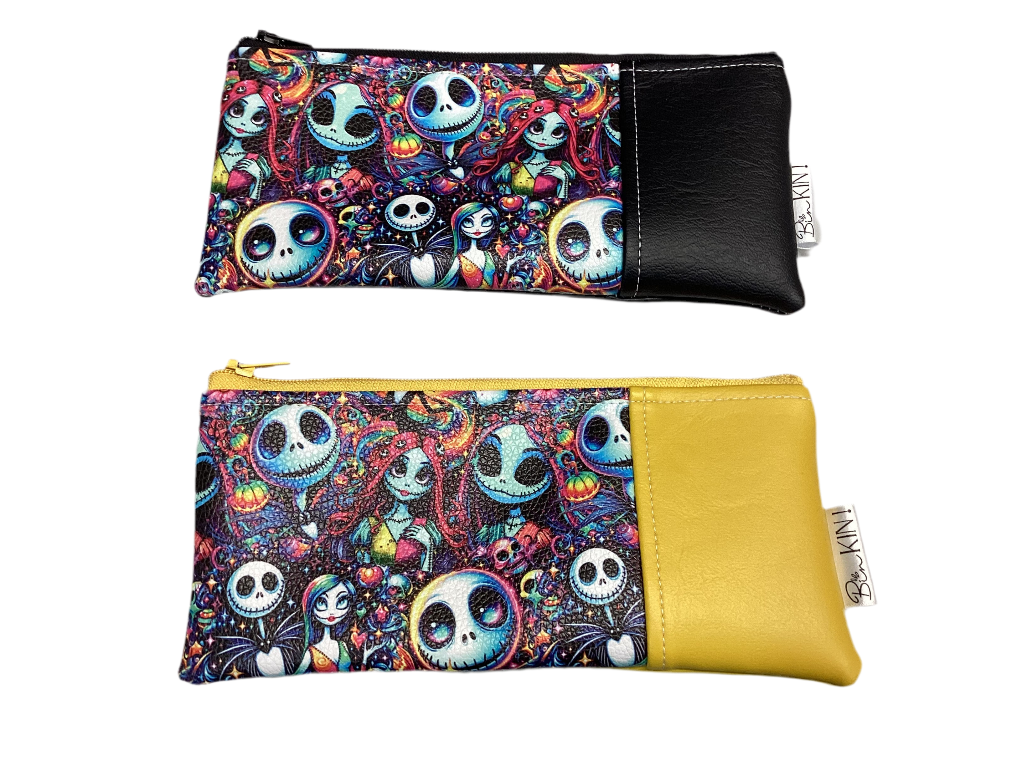 Pochette/porte billet squelette personnage