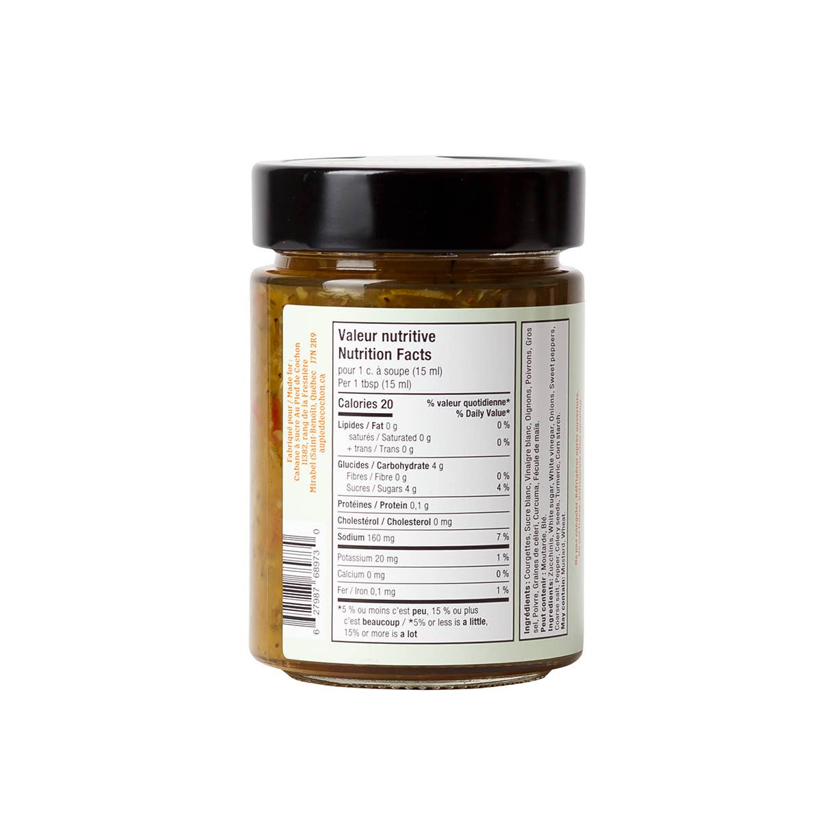 "Au pied de cochon" Relish de Courgettes