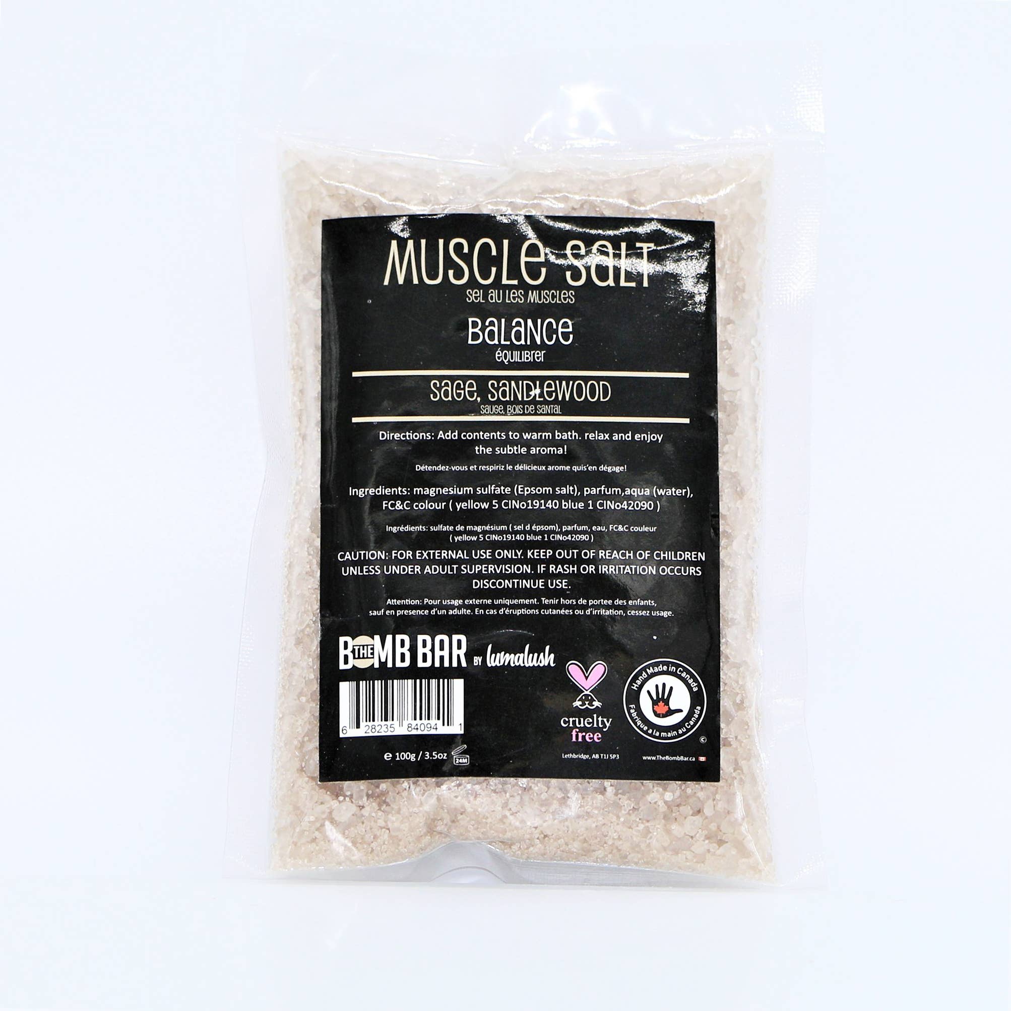 Bain - Muscle Salt: Moins de stress / 100g
