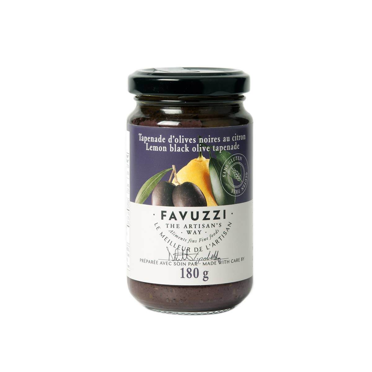 Tapenade au citron et aux olives noires