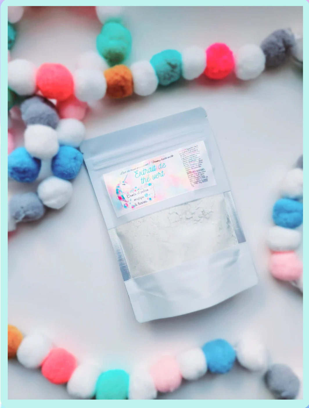 Green tea extract foaming bath milk
