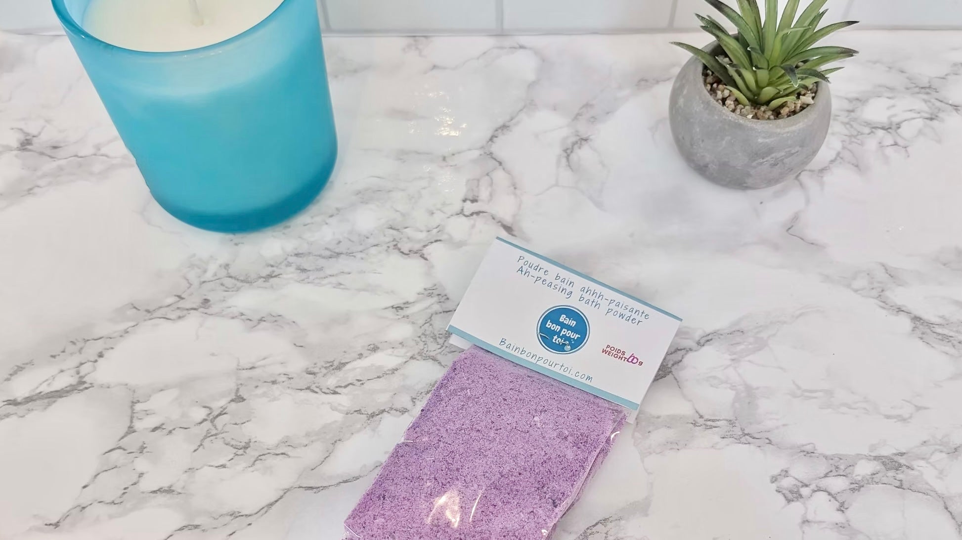 Poudre de bain Ahhh-paisante lavande et miel