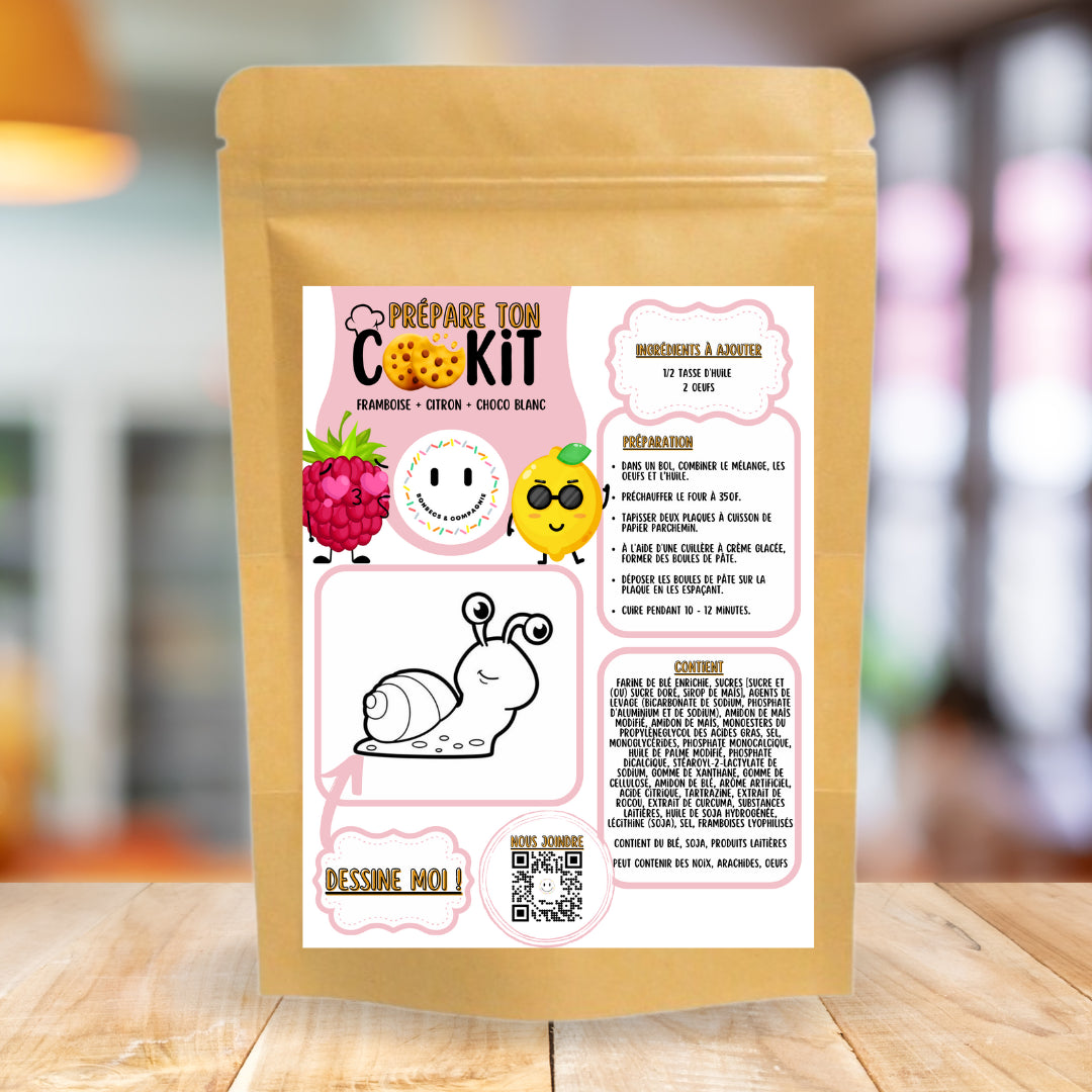 COOKIE MIX - RASPBERRY + LEMON + WHITE CHOCO