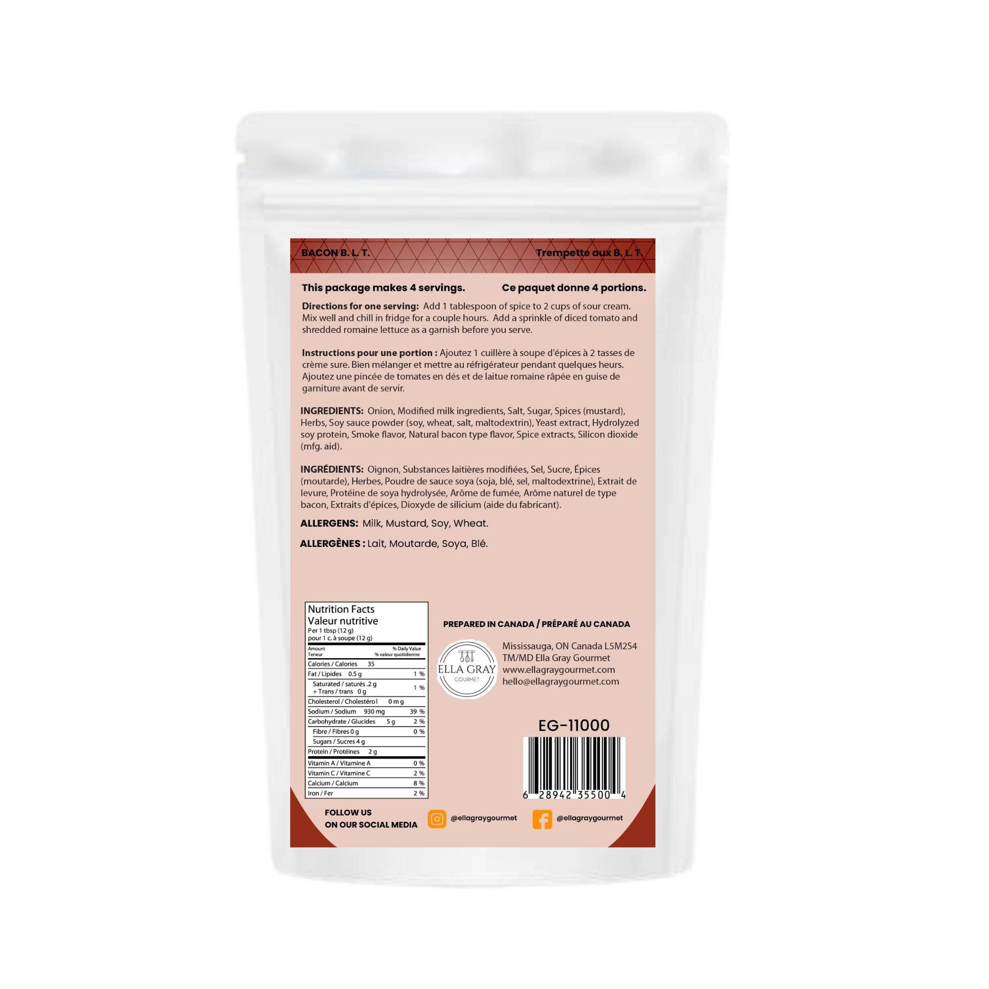 Trempette froide - Bacon B.L.T