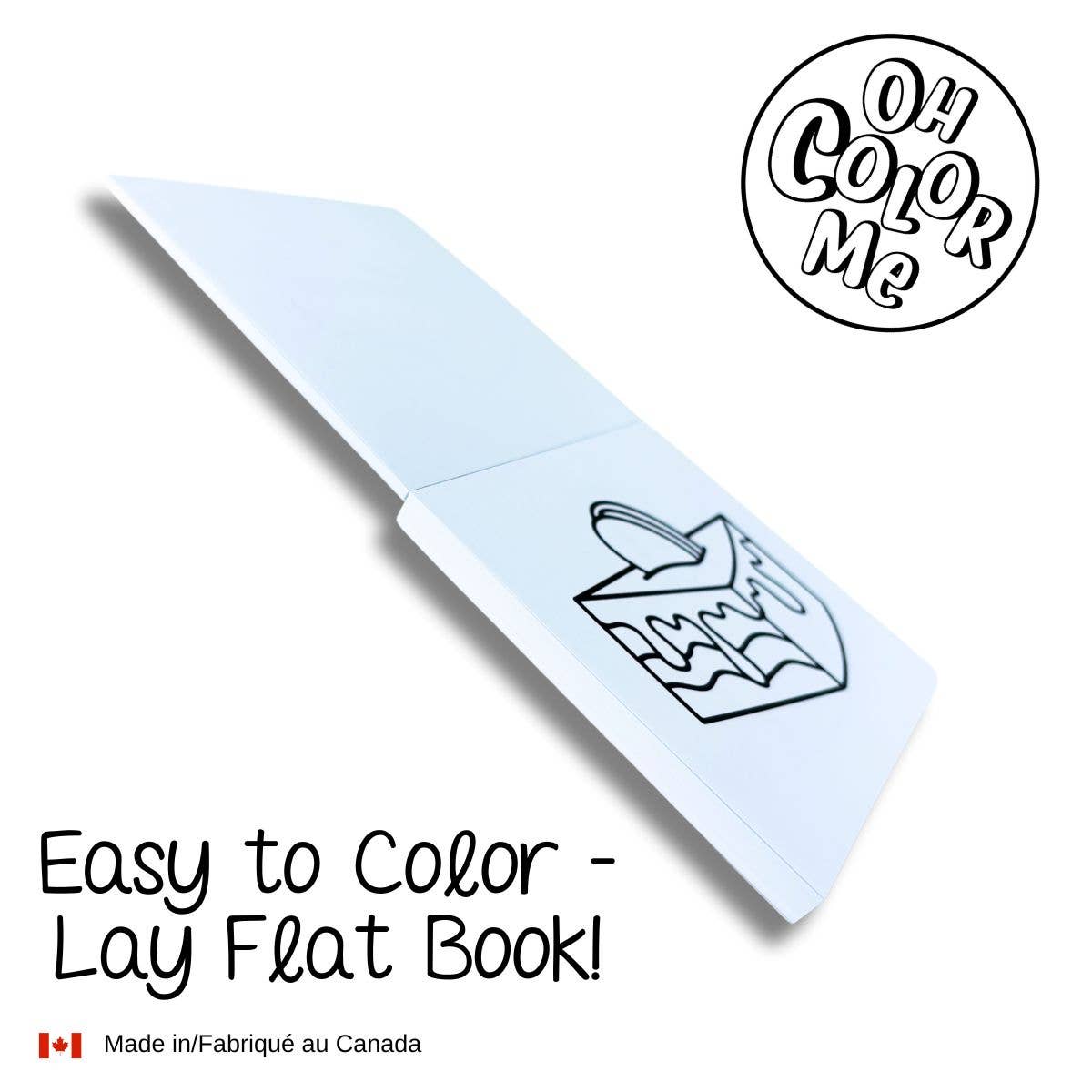 Mini livre de coloriage Mots positifs (FRANÇAIS), petit cadeau d'été