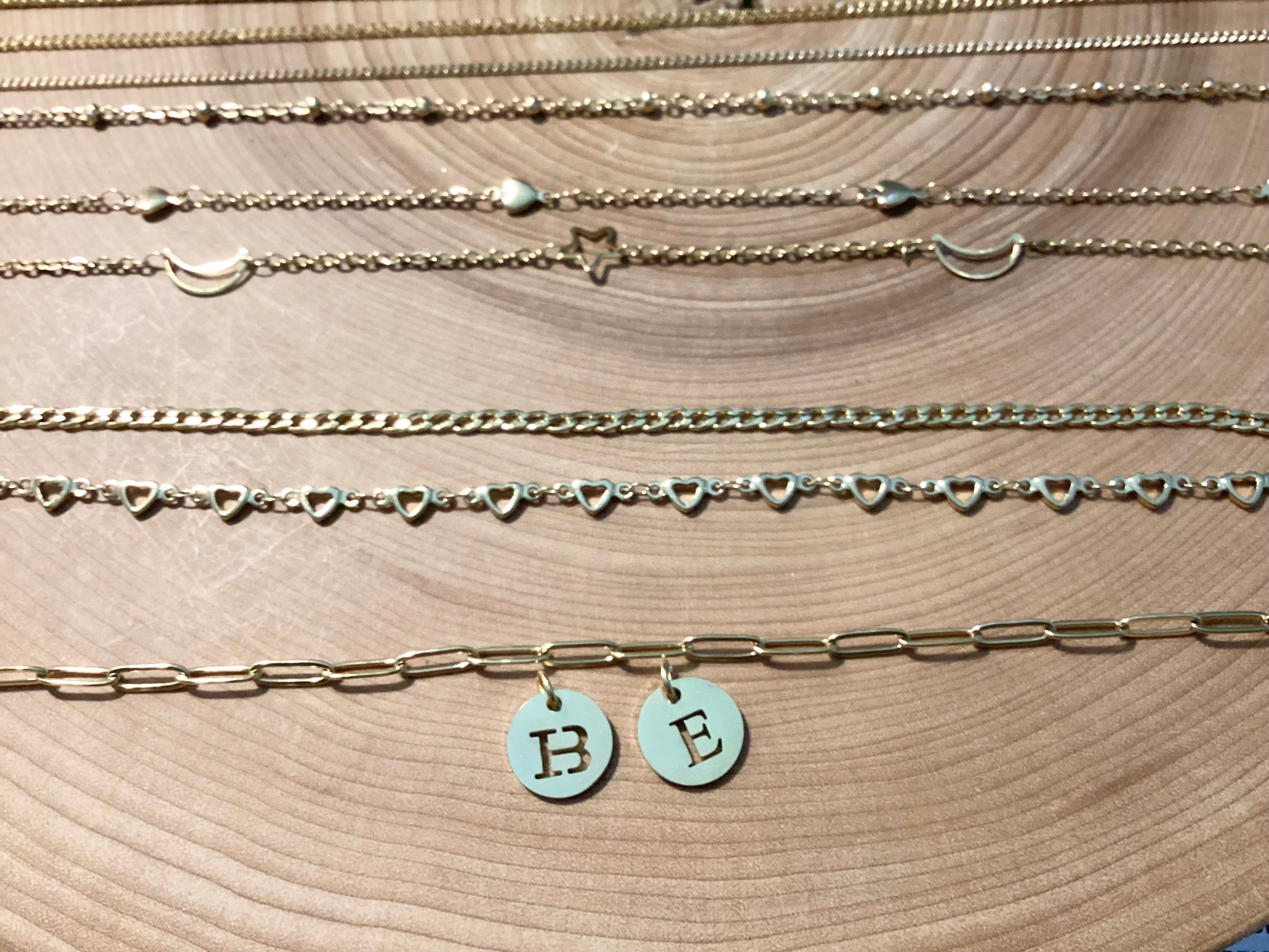 Collier multi rang au choix en inox or