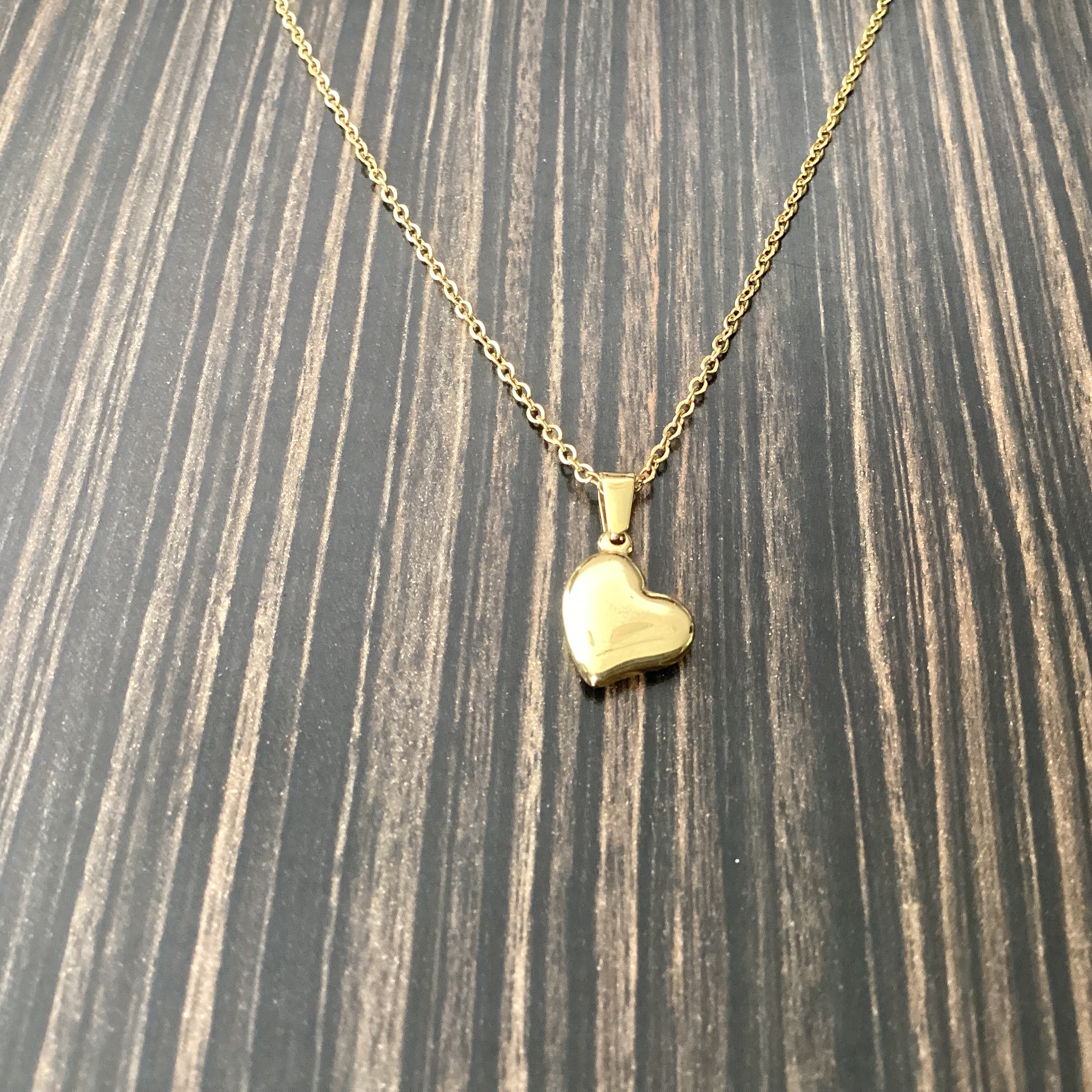 My little heart gold necklace