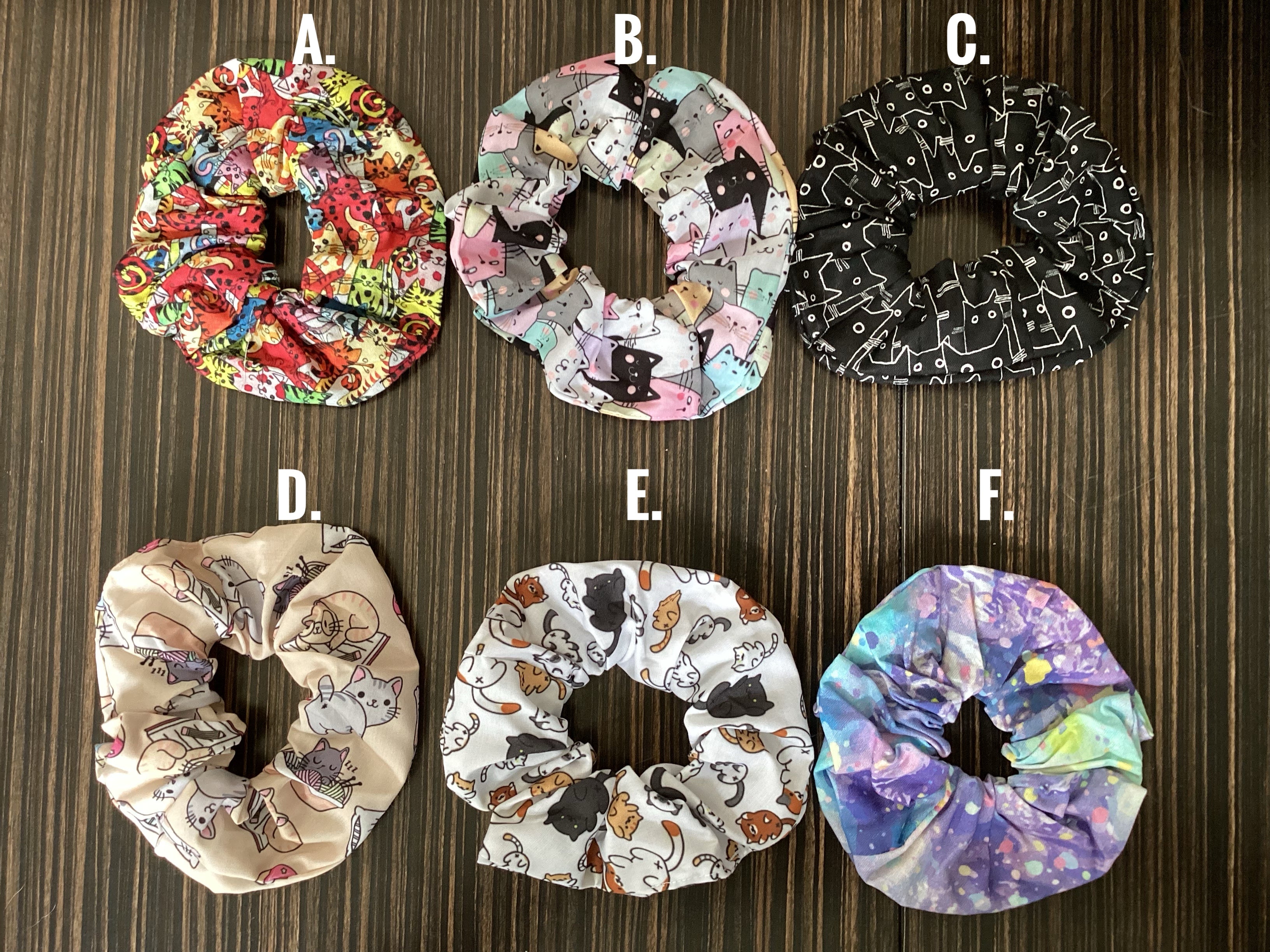 Cat scrunchies and others of your choice