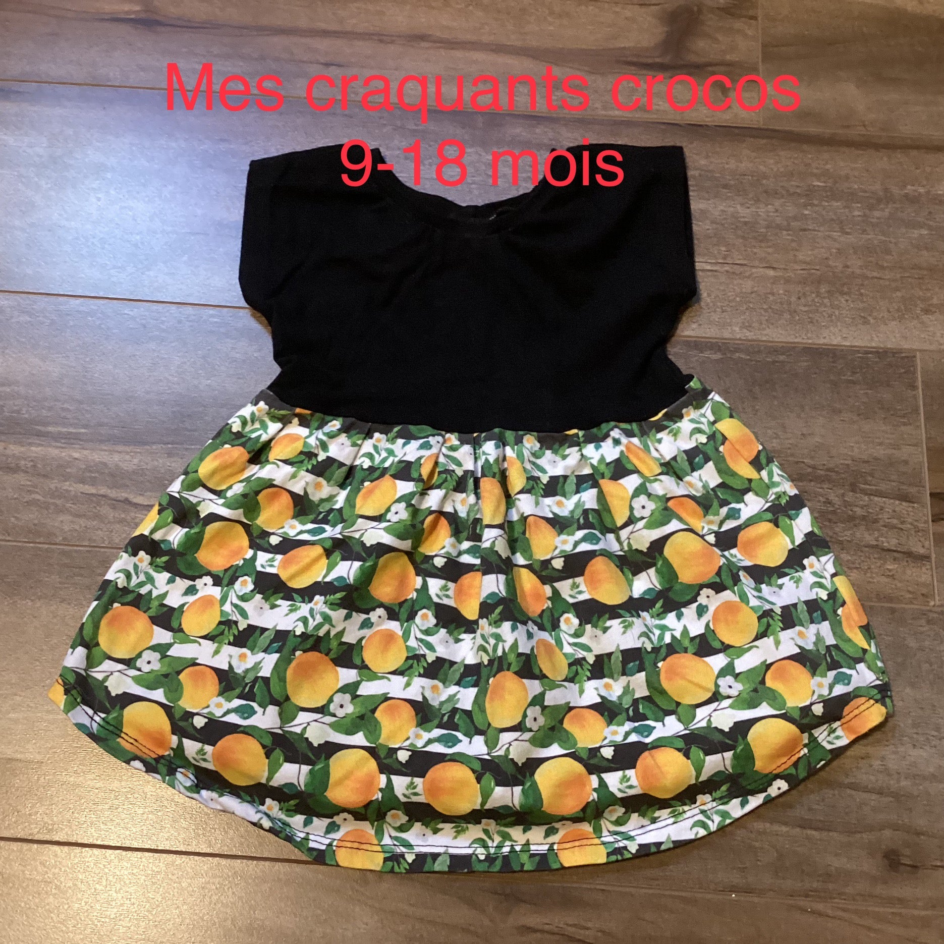 Robe Mes craquants crocos 9-18 mois