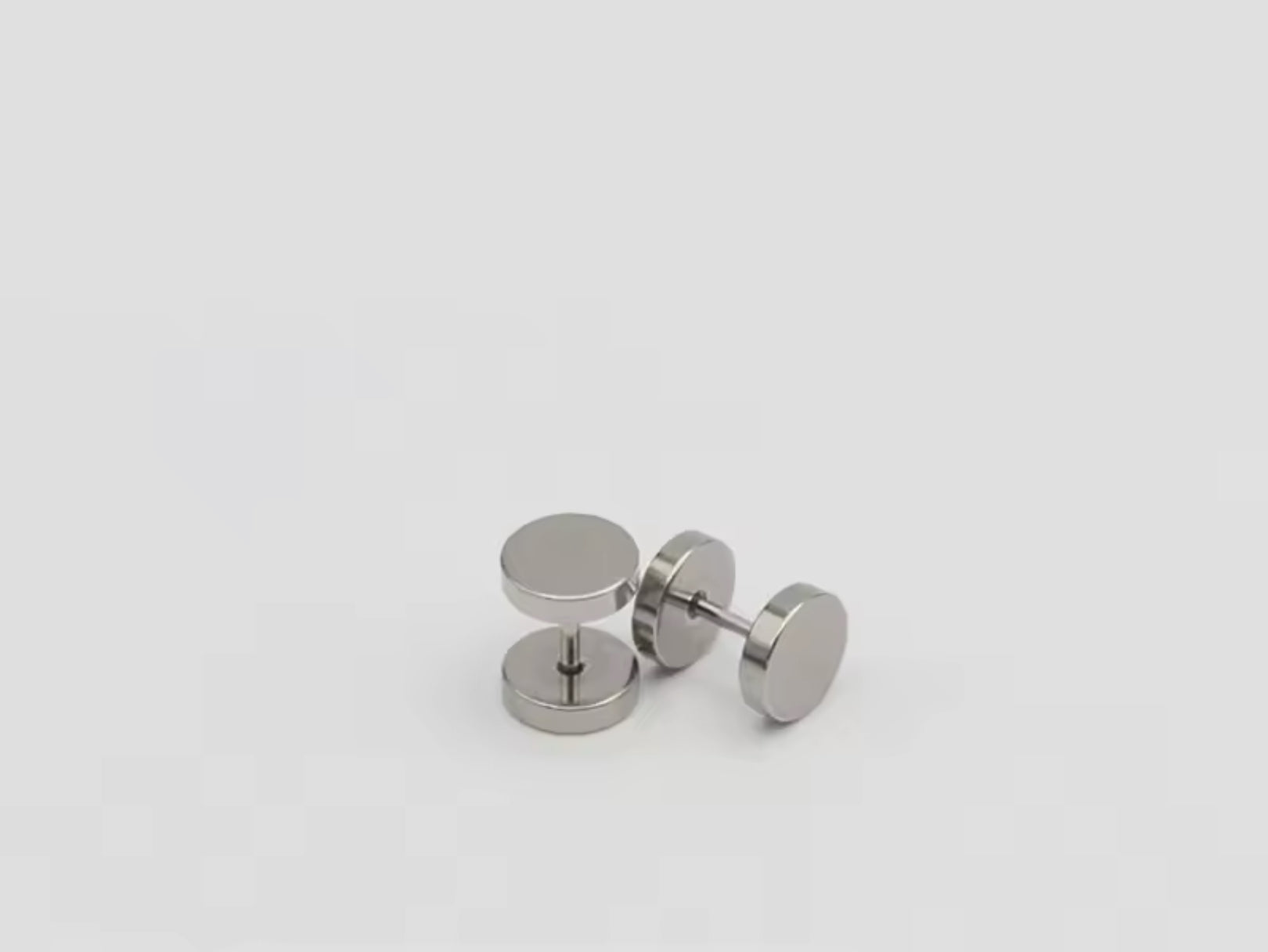 Boucles d’oreilles à vis en inox