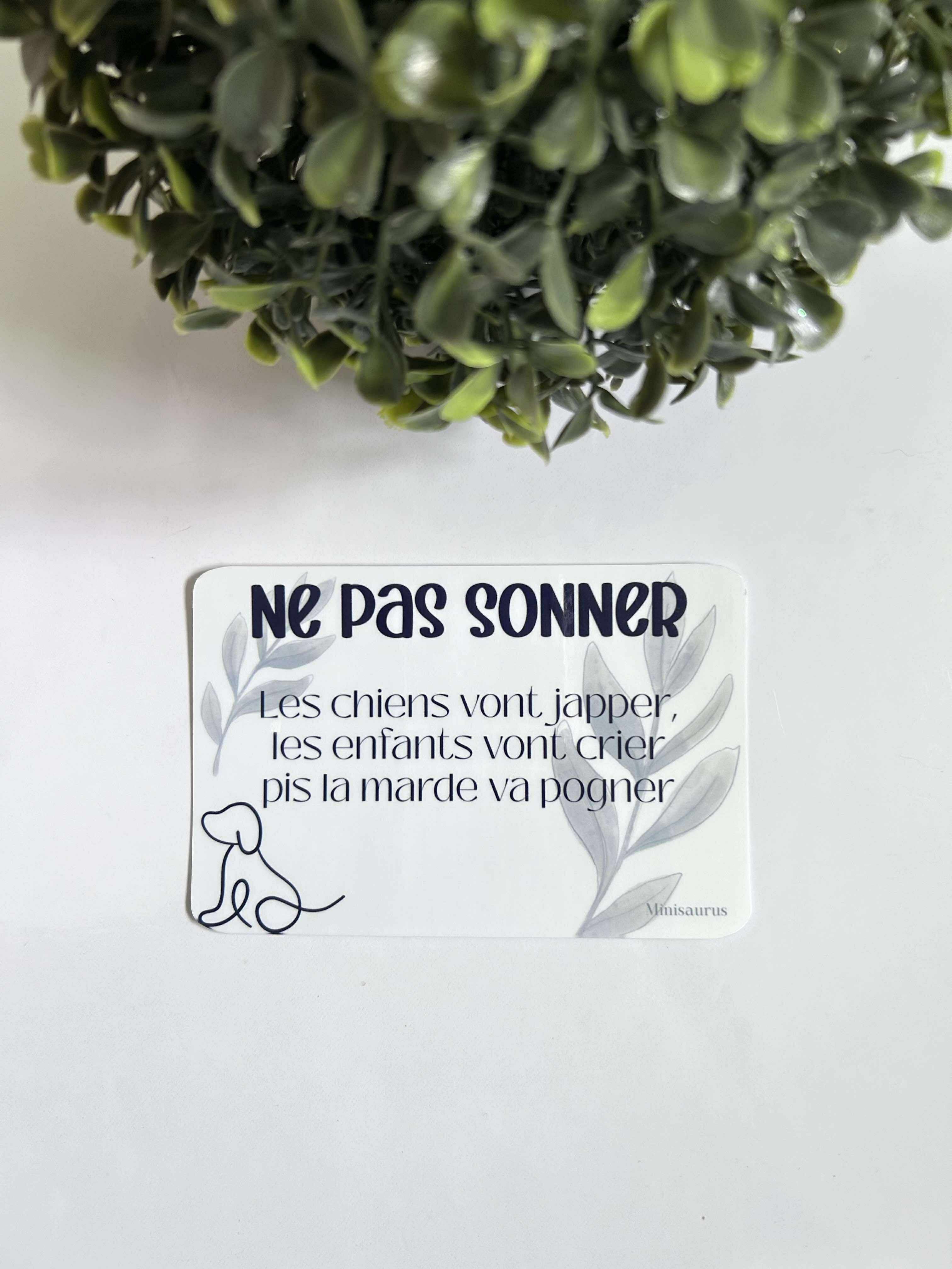 Autocollant de porte