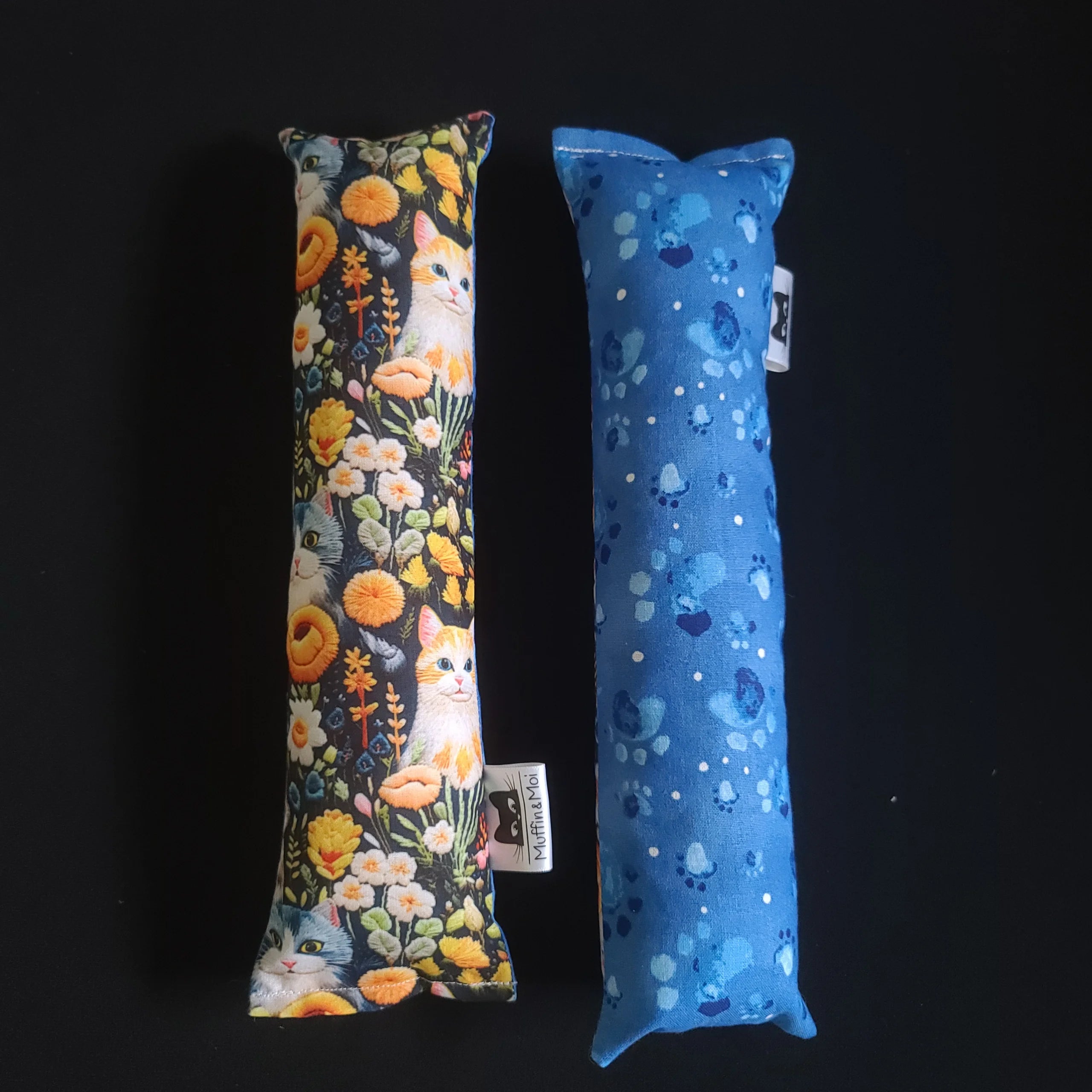 Large Cat Toy - Blue Cats & Paws