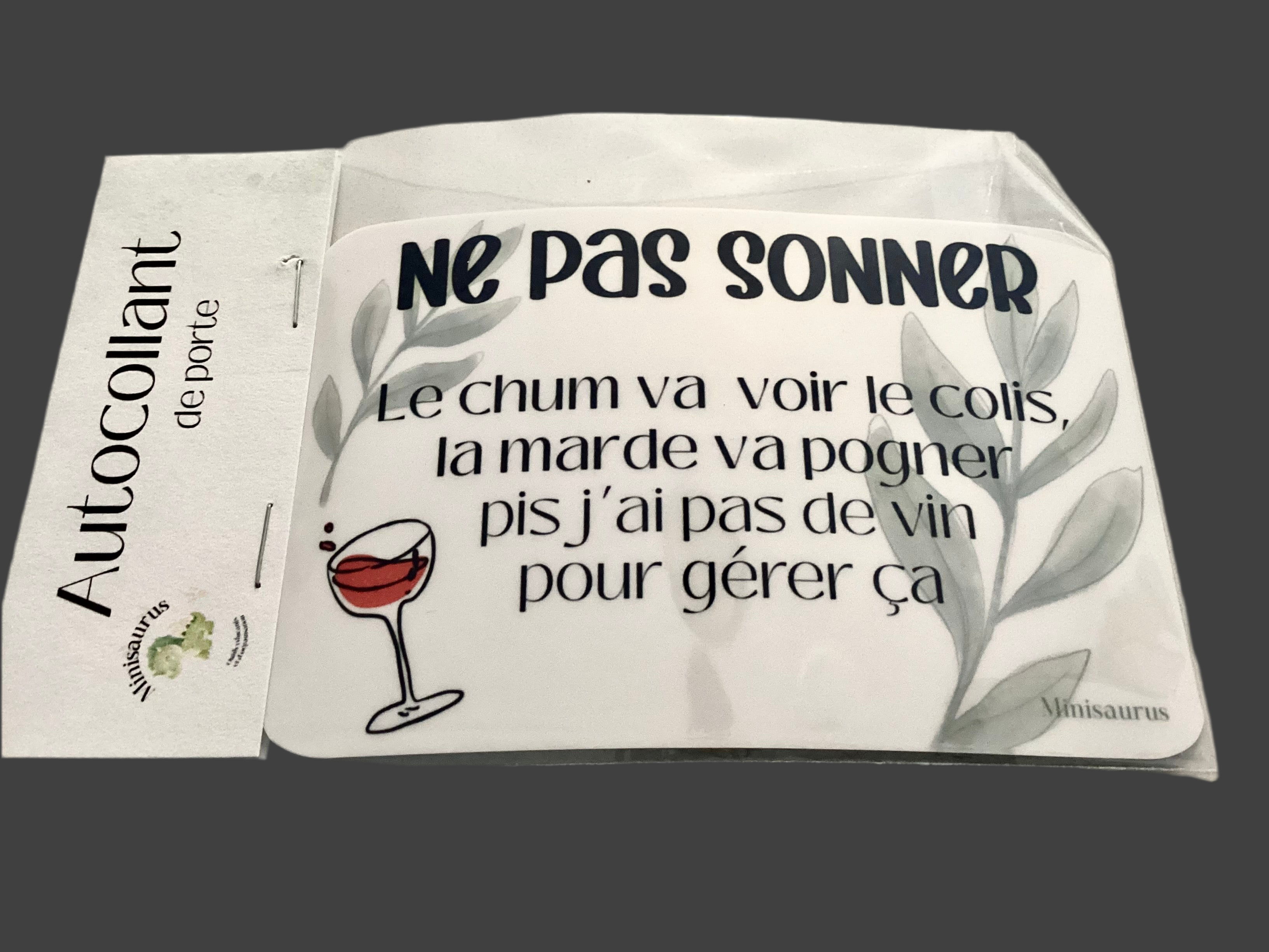 Autocollant de porte