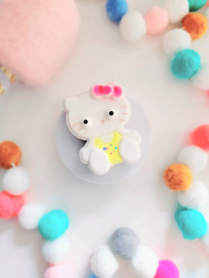 Bombe de bain chat avec boucle