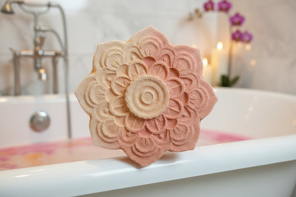 Bombe de bain mandala