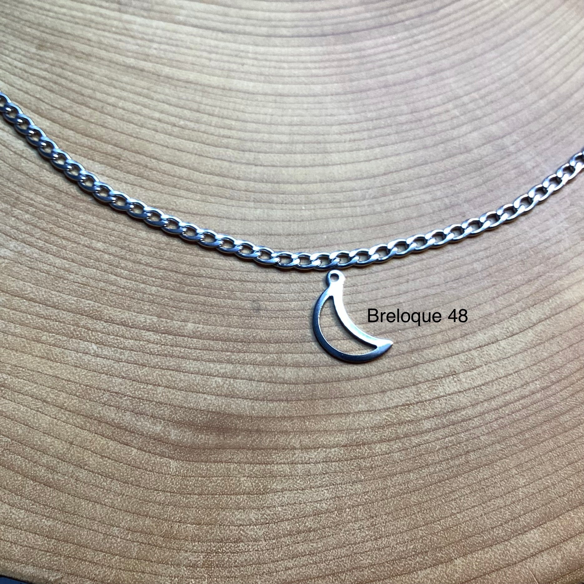 Bracelet en inox avec breloques au choix