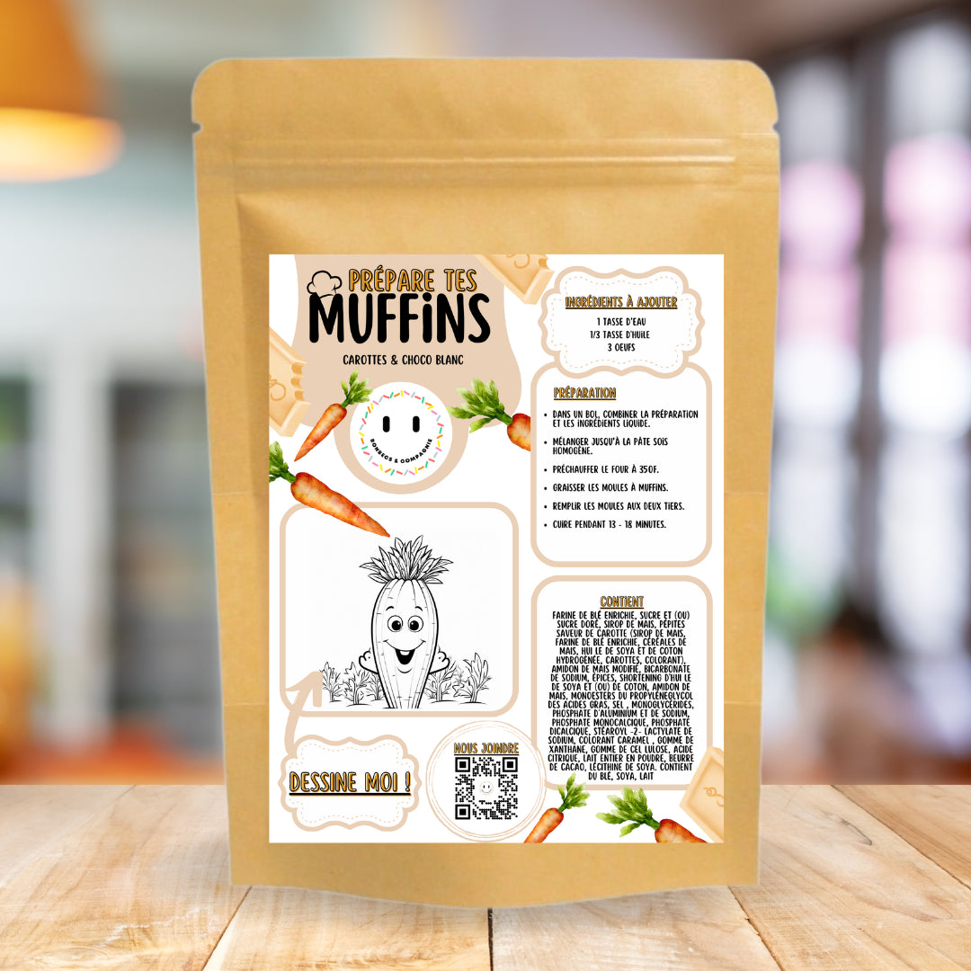 MUFFIN MIX - CARROT + WHITE CHOCO