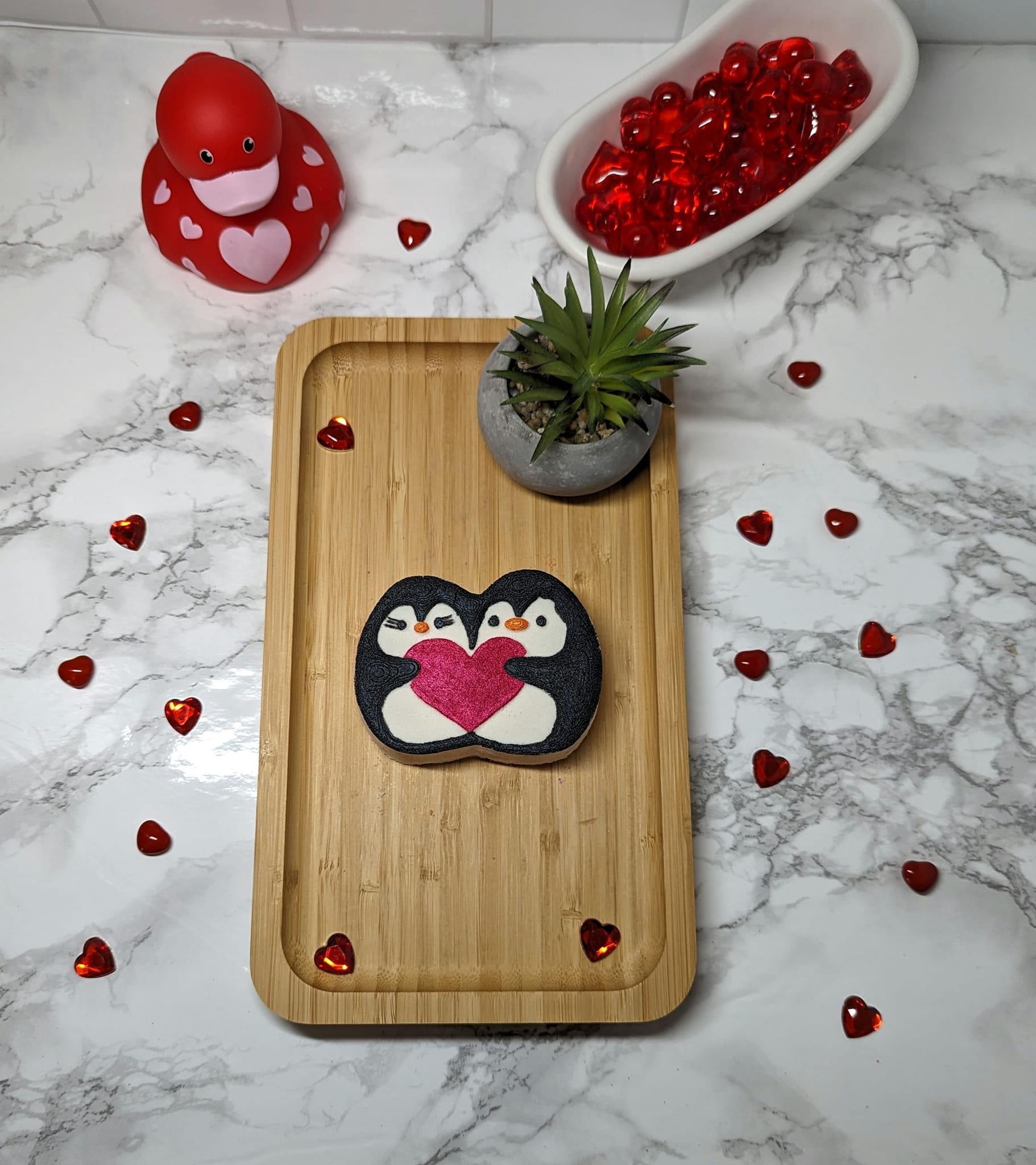 Bombe de bain pingouins amoureux