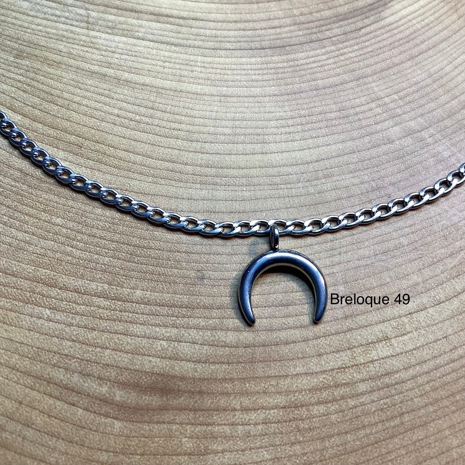 Bracelet en inox avec breloques au choix