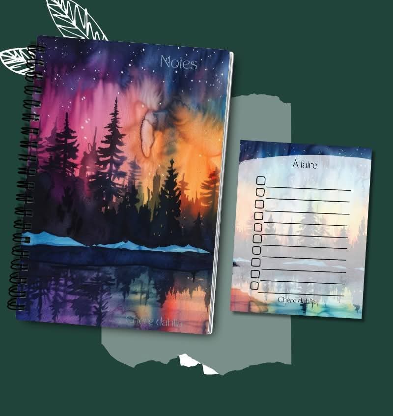 Duo papeterie forêt