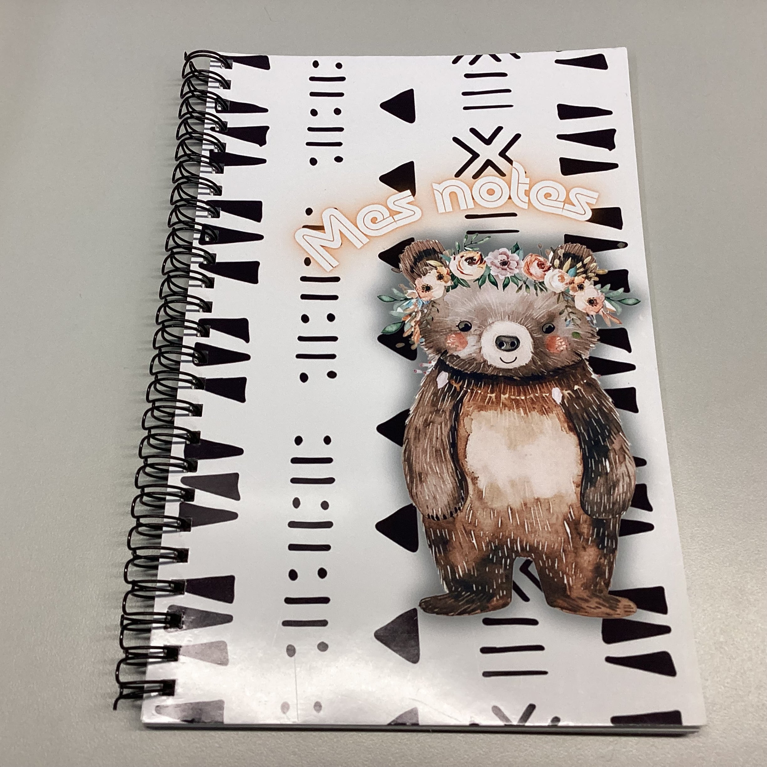 Cahier de note ourson