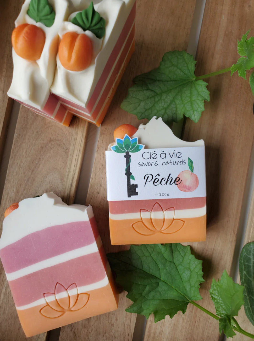 Peach soap