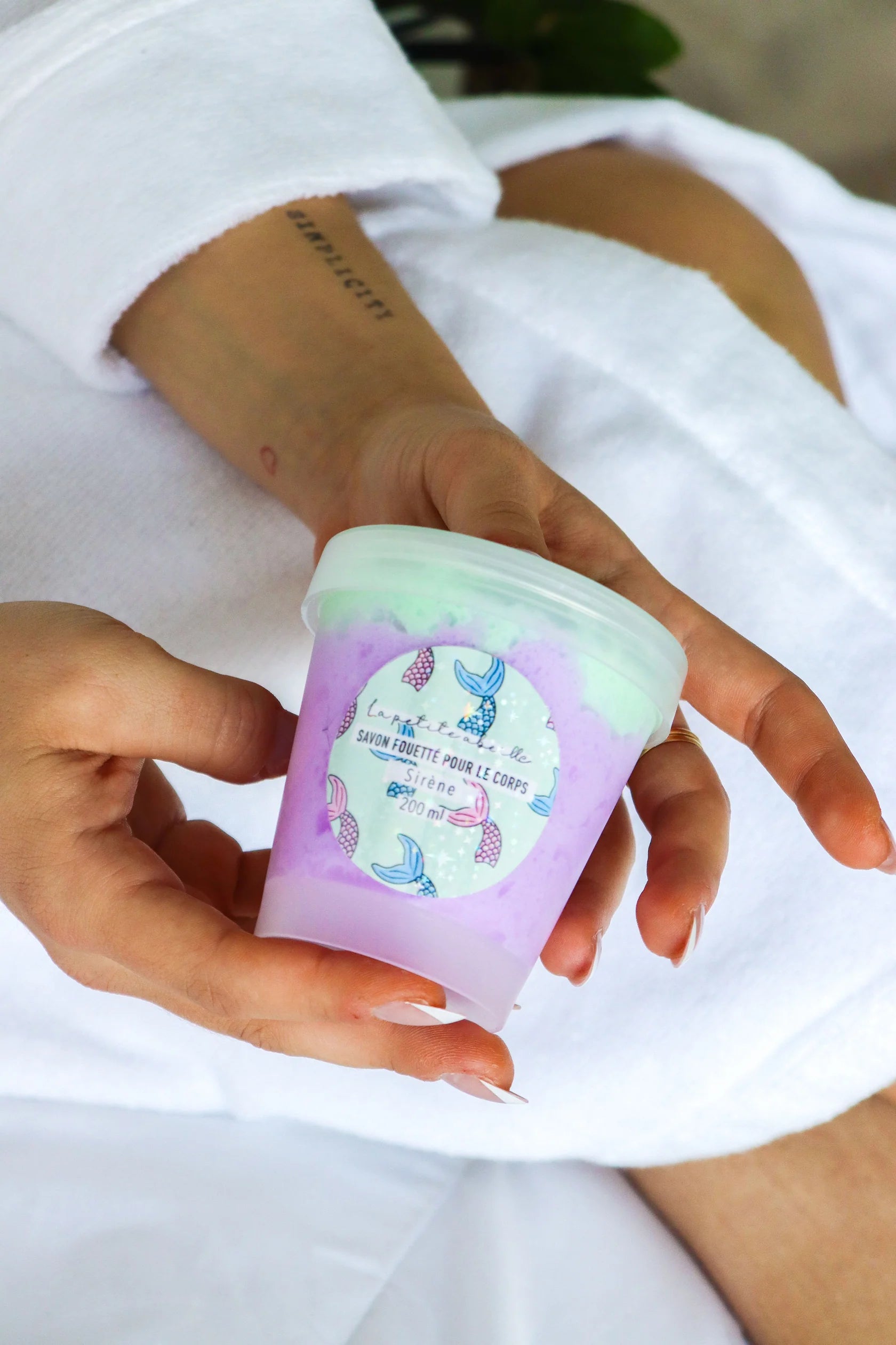 Savon fouetté pour le corps, sirène