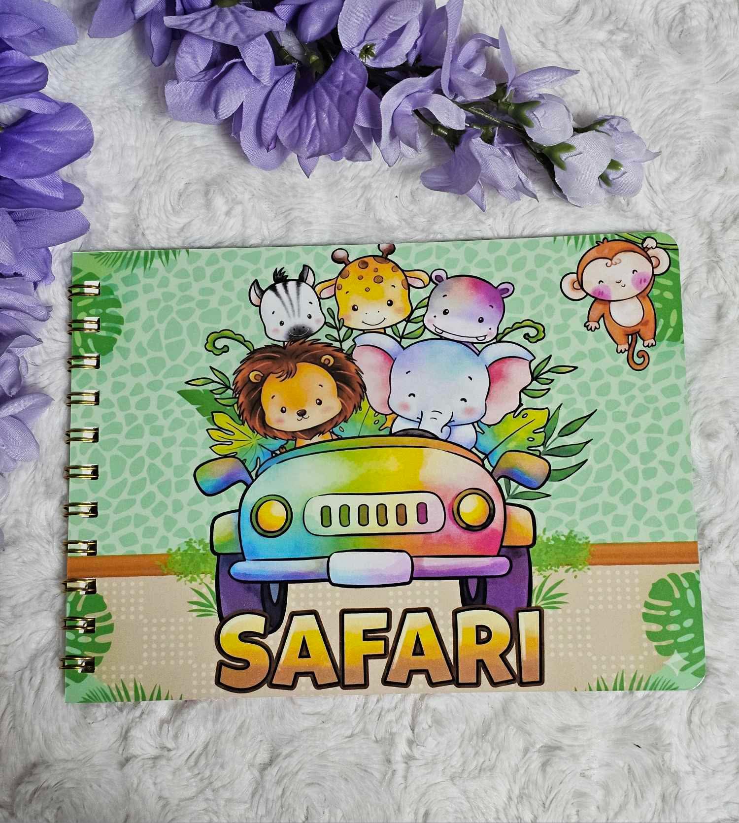 Livre de dessin safari