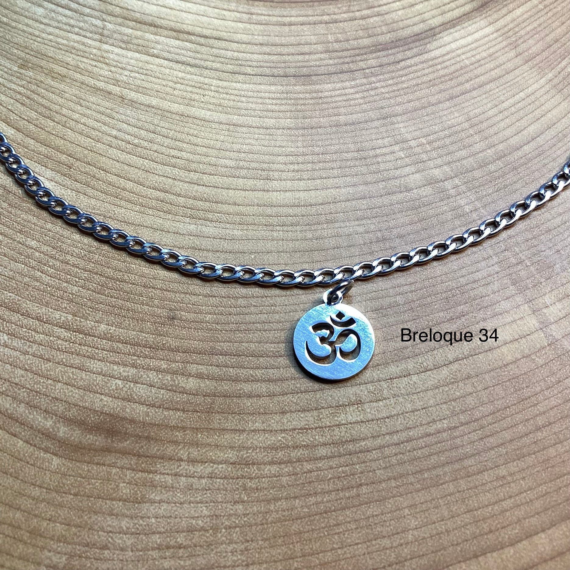 Bracelet en inox avec breloques au choix