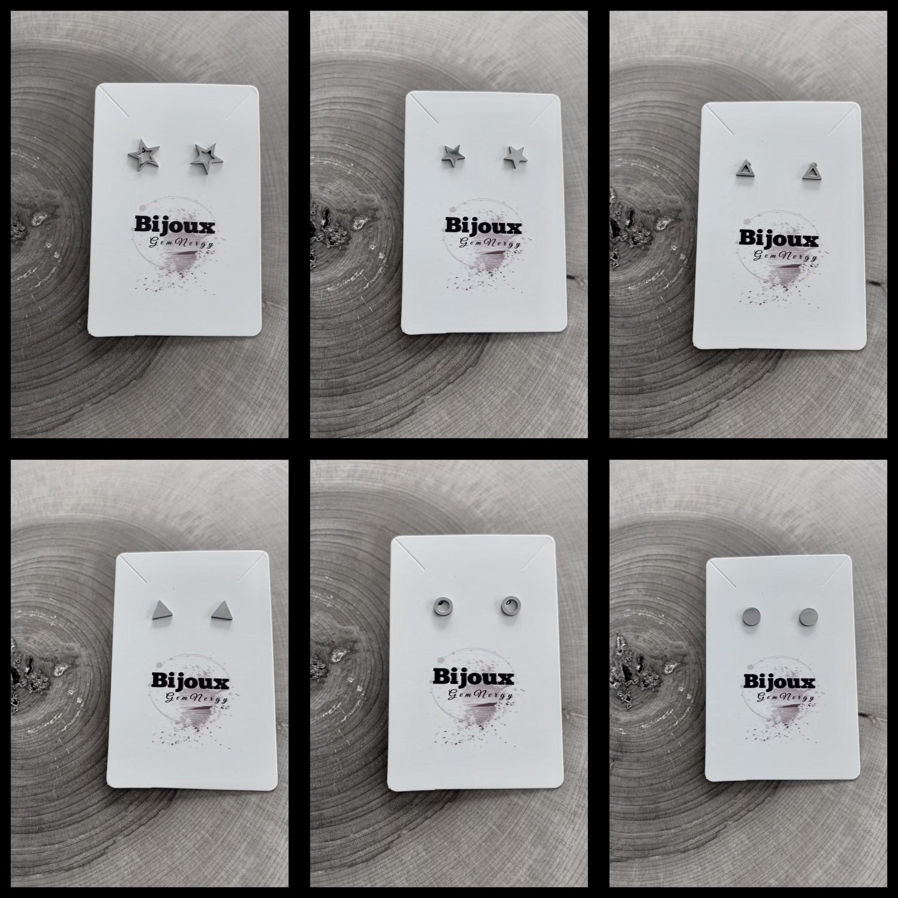 Minimalist stainless steel earrings