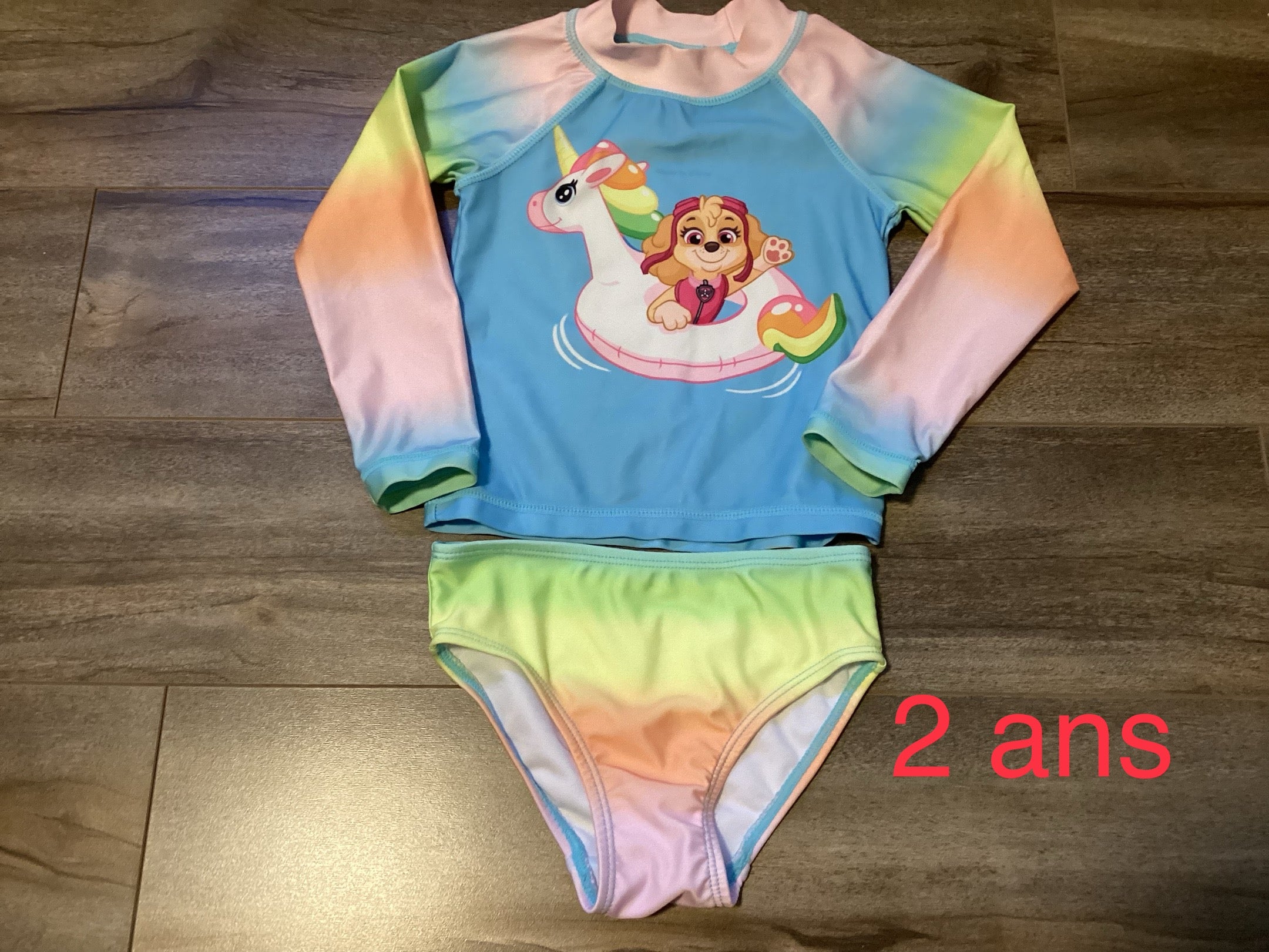 Maillot pat patrouille 2 ans