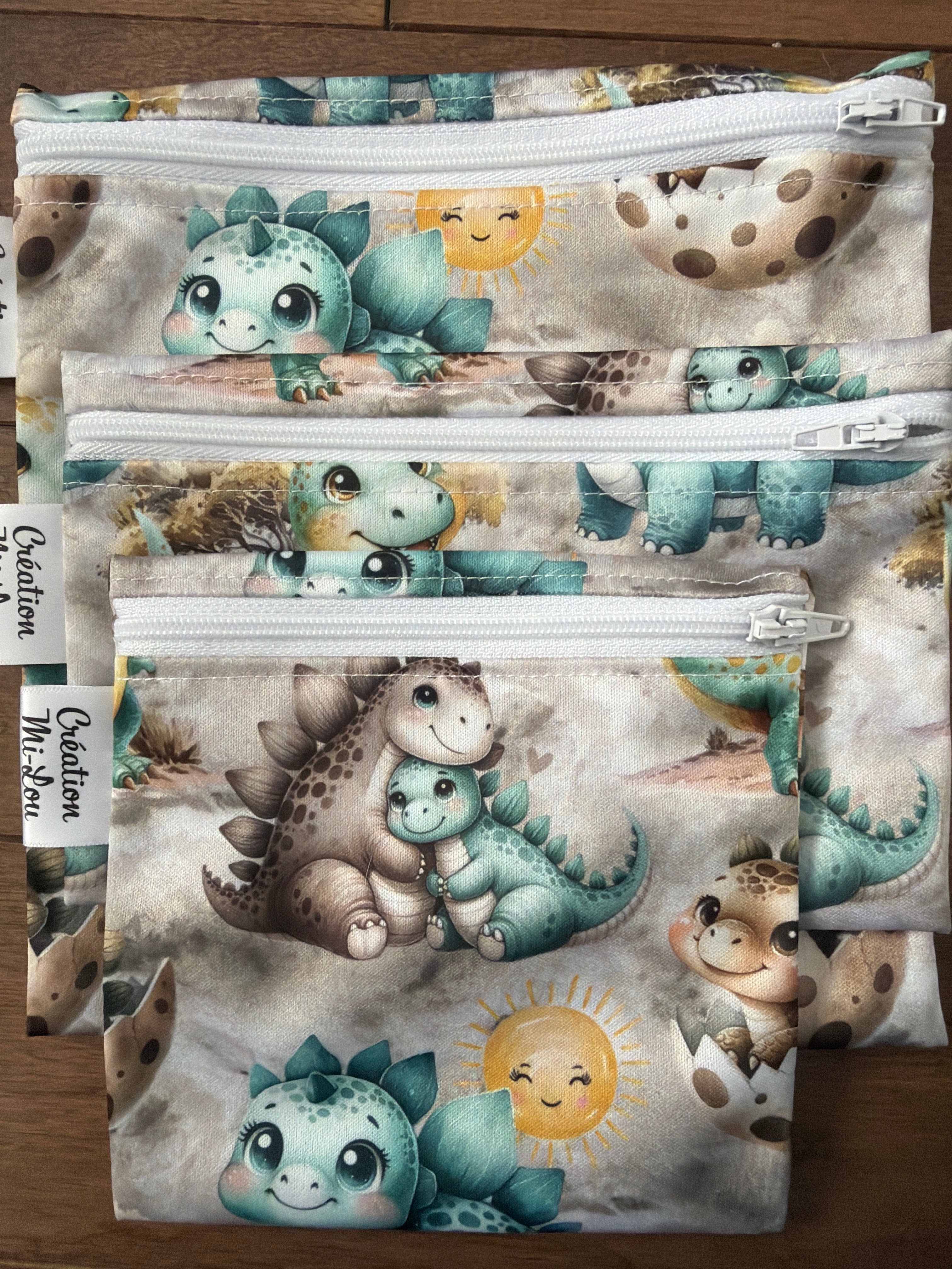 Sac à collation dinosaures