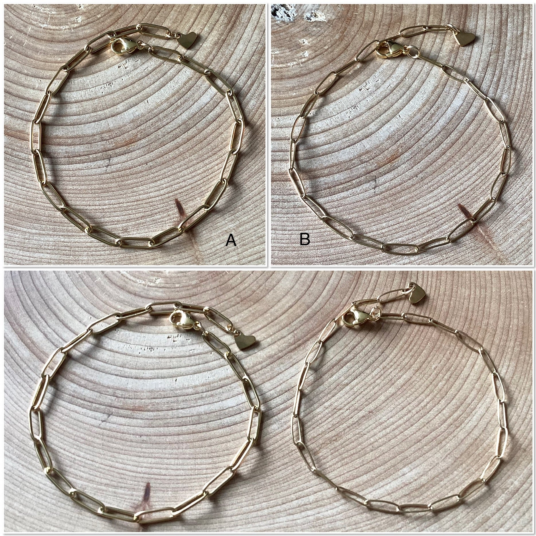 Stainless steel paper clip mesh bracelet