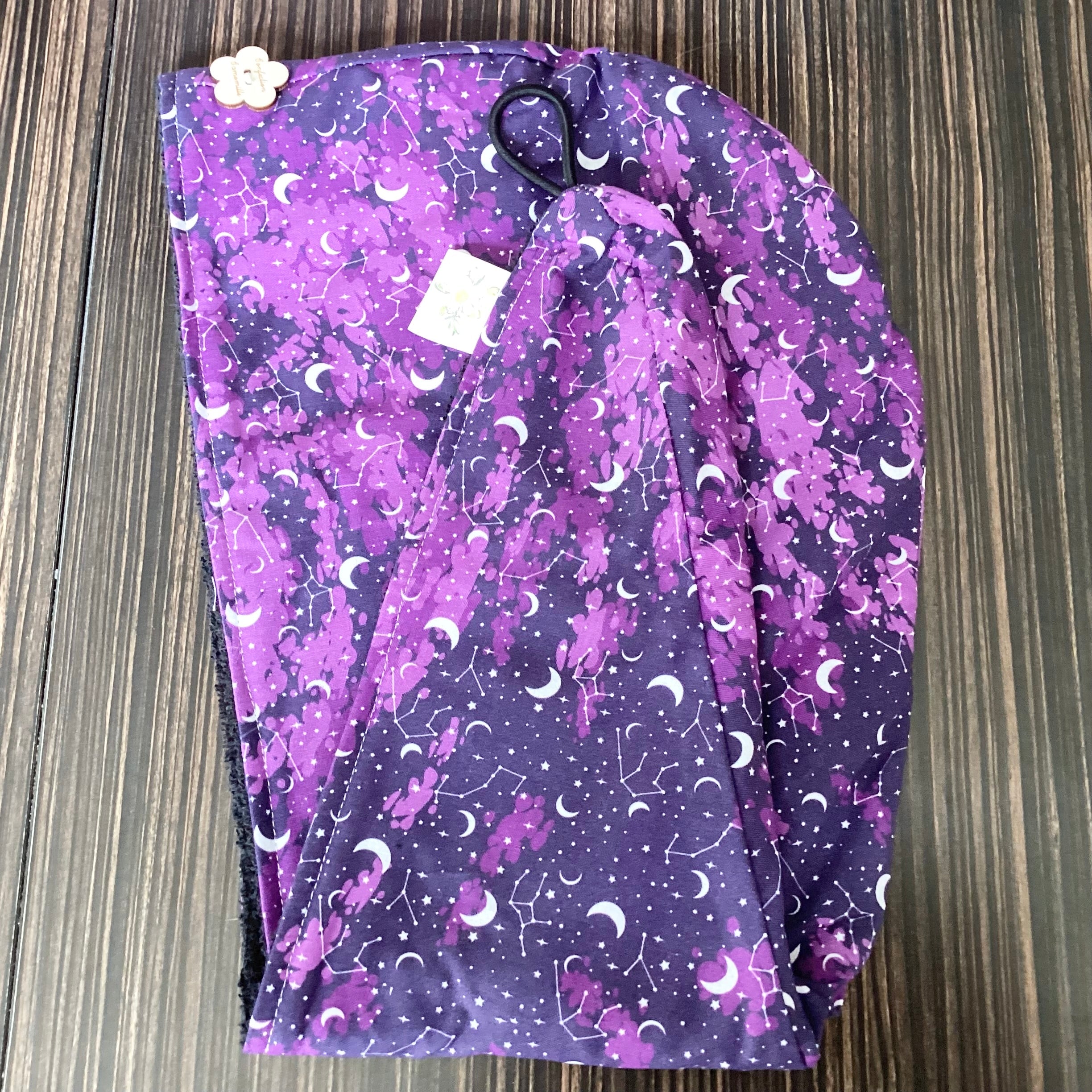 Constellation hair towel, moon