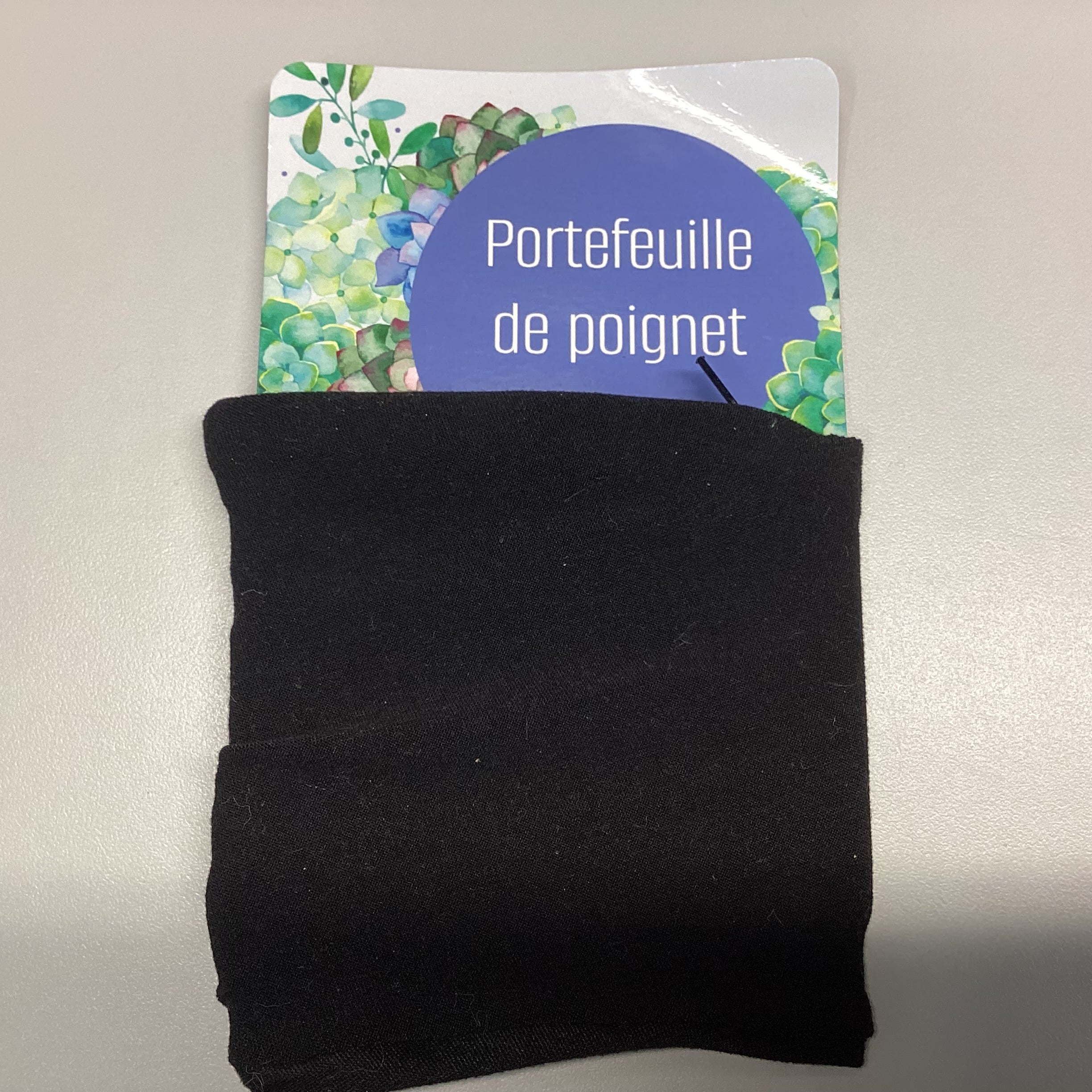 Portefeuille de poignet noir