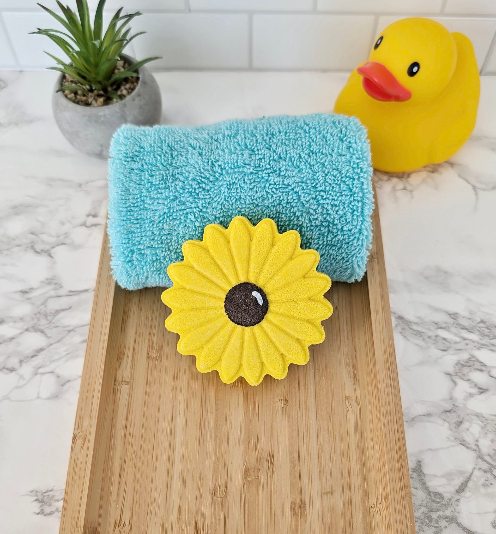 Bombe de bain tournesol