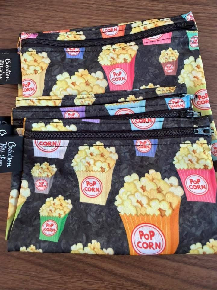 Sac à collation popcorn