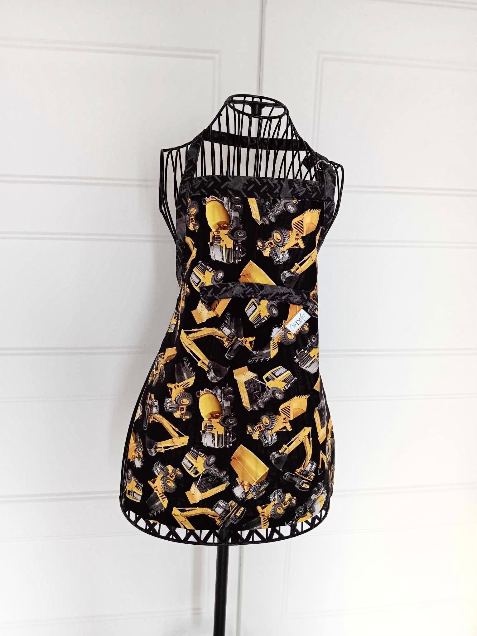 Tablier enfant camion jaune