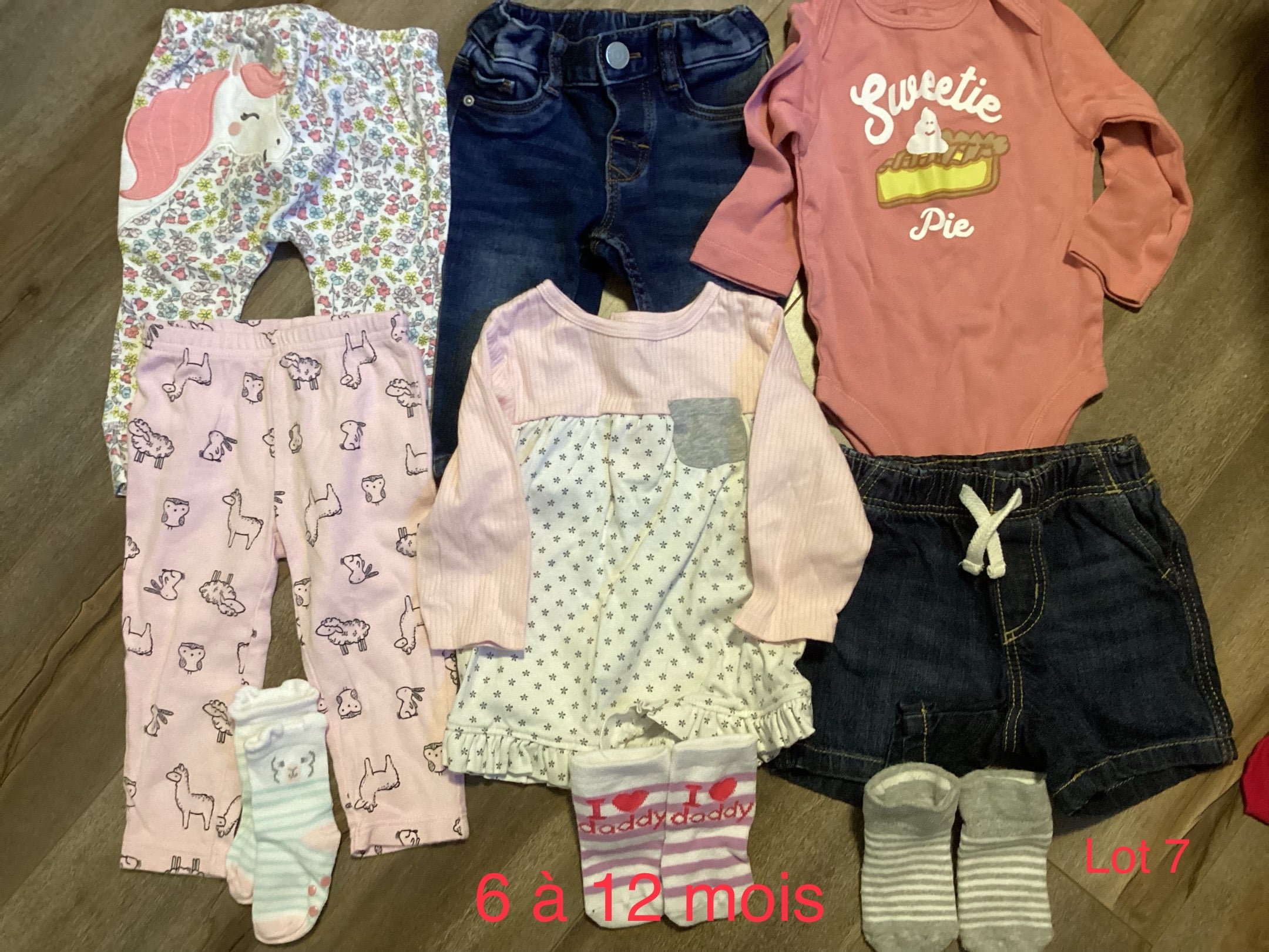 Lot 7. 6 a 12 mois