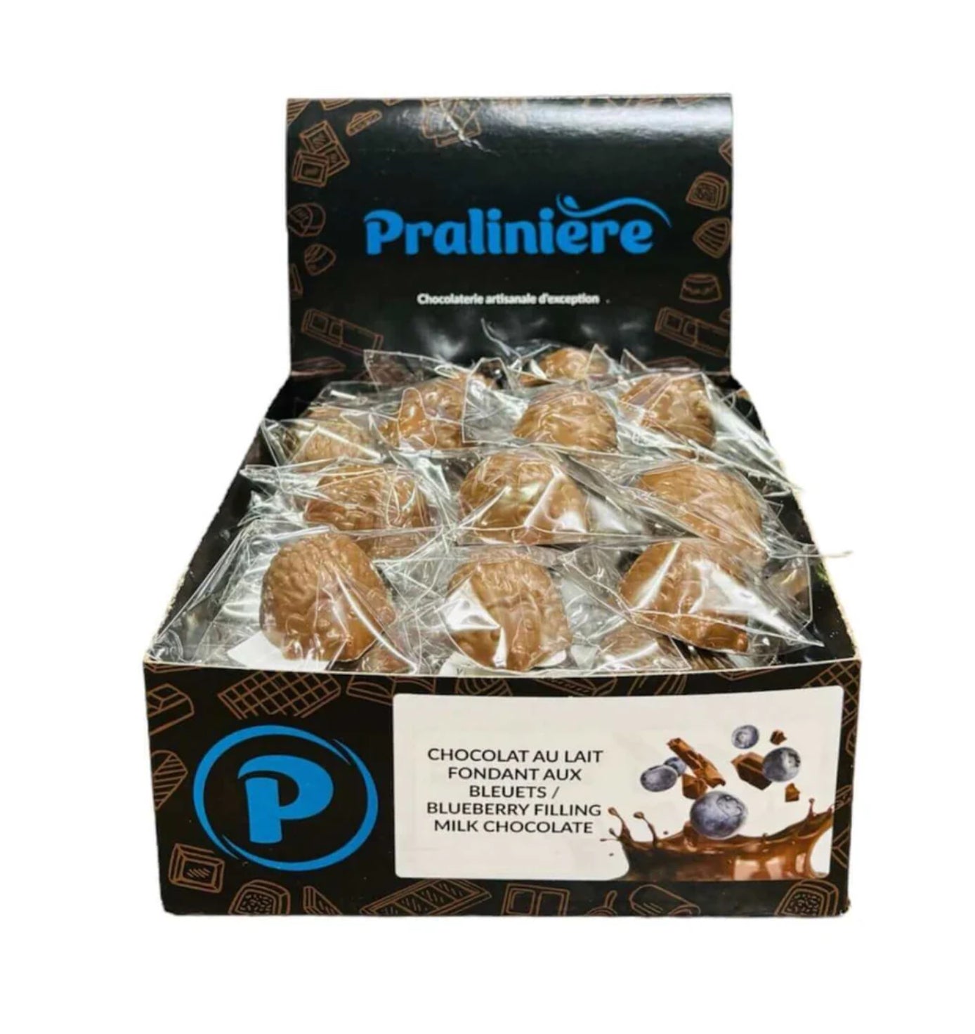 Hérissons en chocolat au bleuet