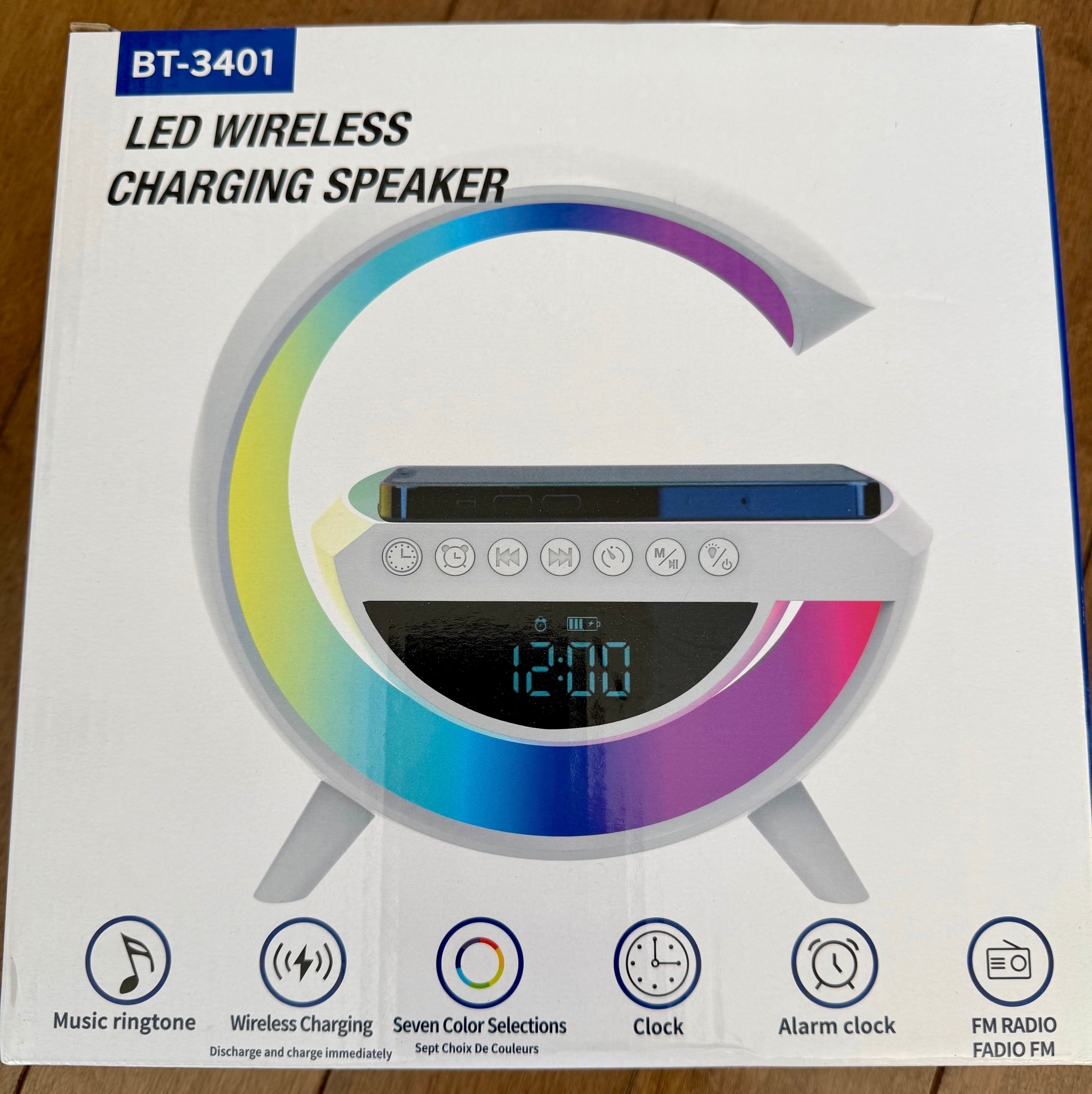 Radio réveil chargeur sans fil