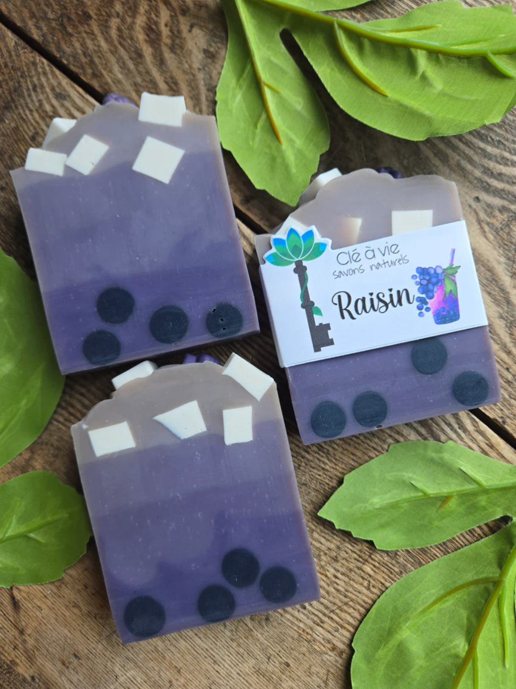 Savon bubble tea au raisin