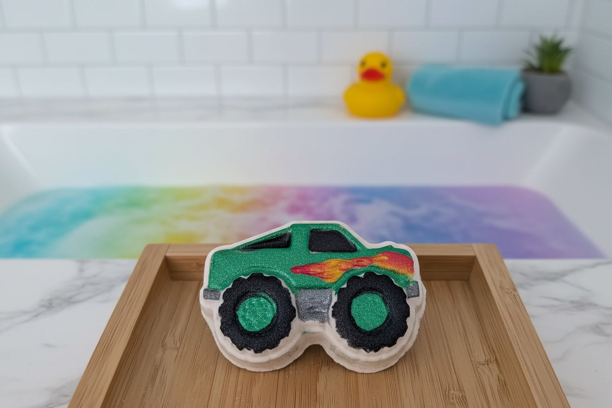 Bombe de bain petit camion monstre