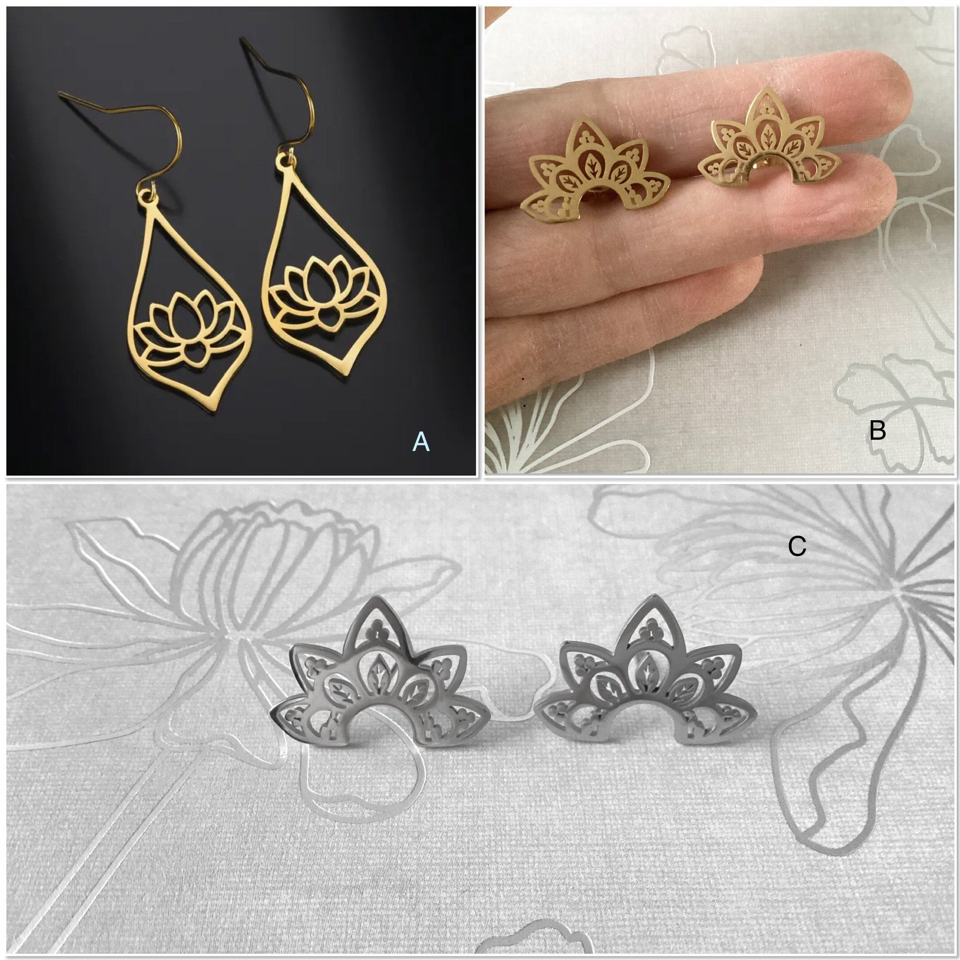Stainless steel earrings