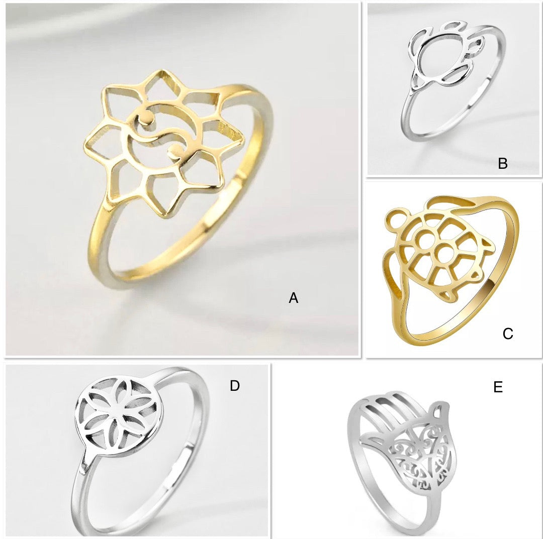 Bague en inox en liquidation