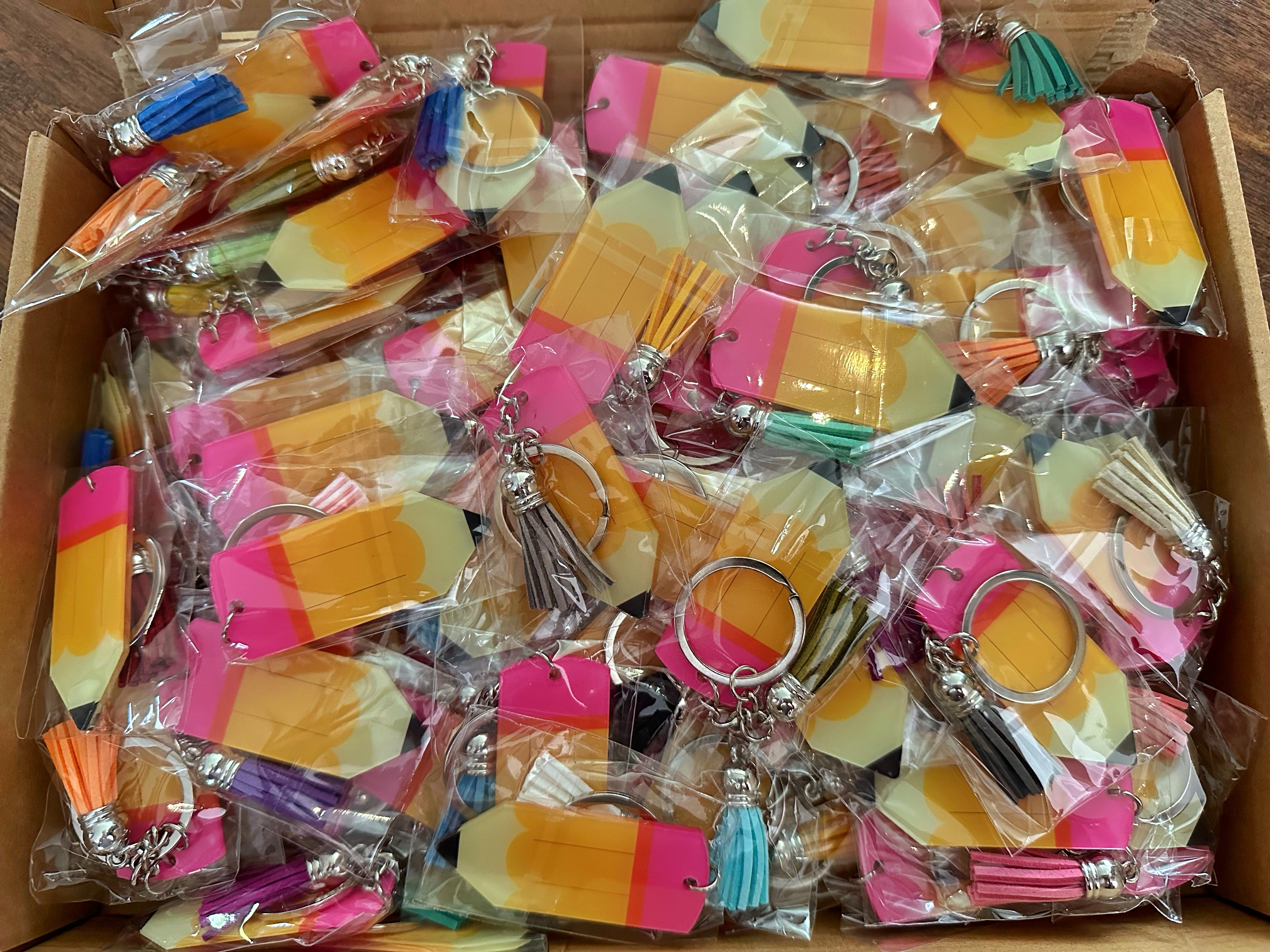 Pencil keychain